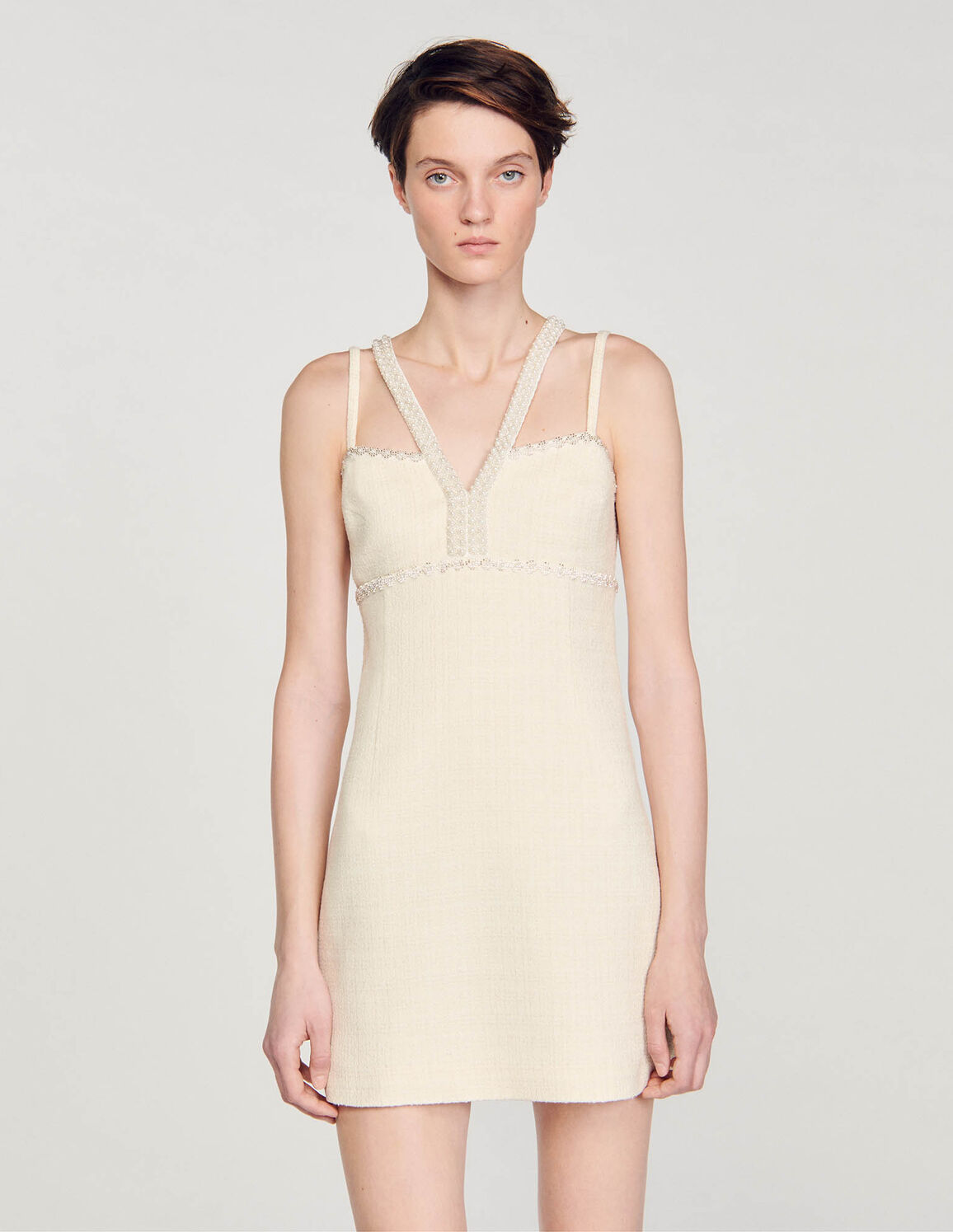 SANDRO  Short Beaded Dress