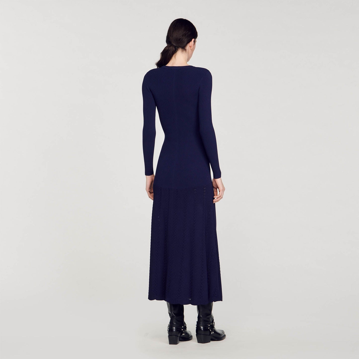 SANDRO  Knit Midi Dress