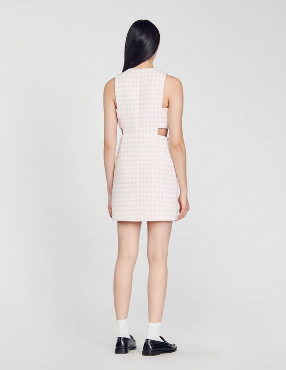 SANDRO  Openwork tweed dress