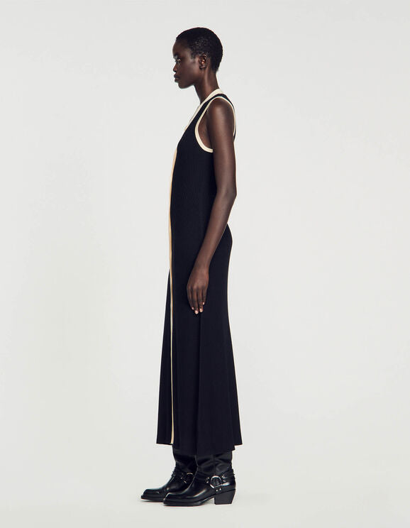 SANDRO Knit Maxi Dress