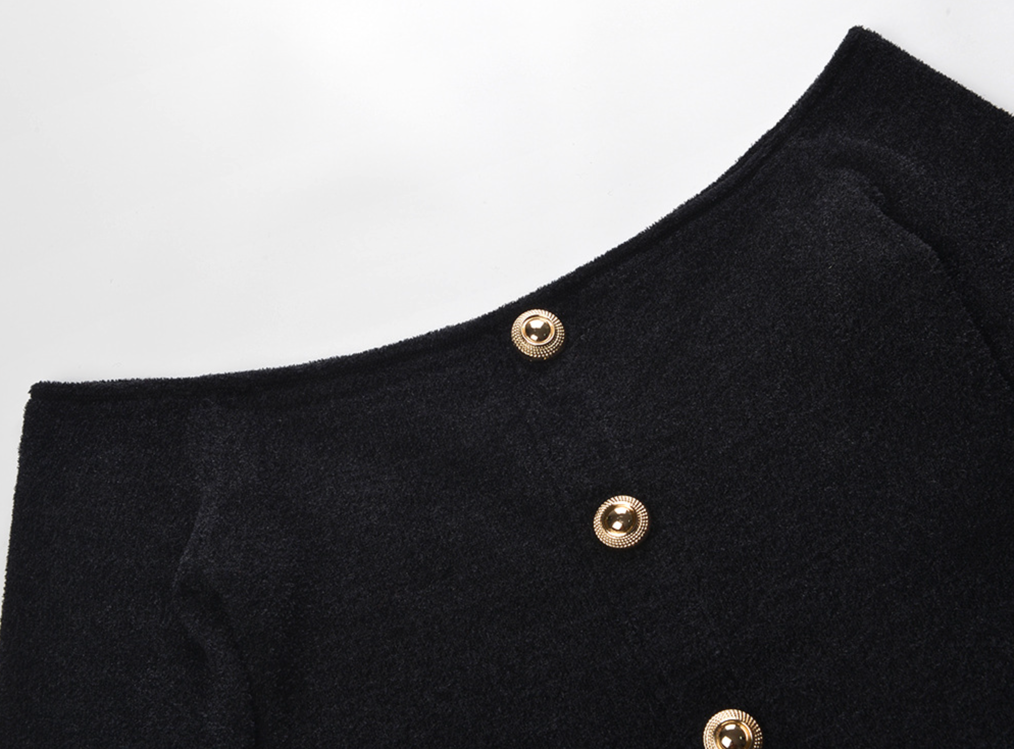 Black Chenille Knit Mini Dress