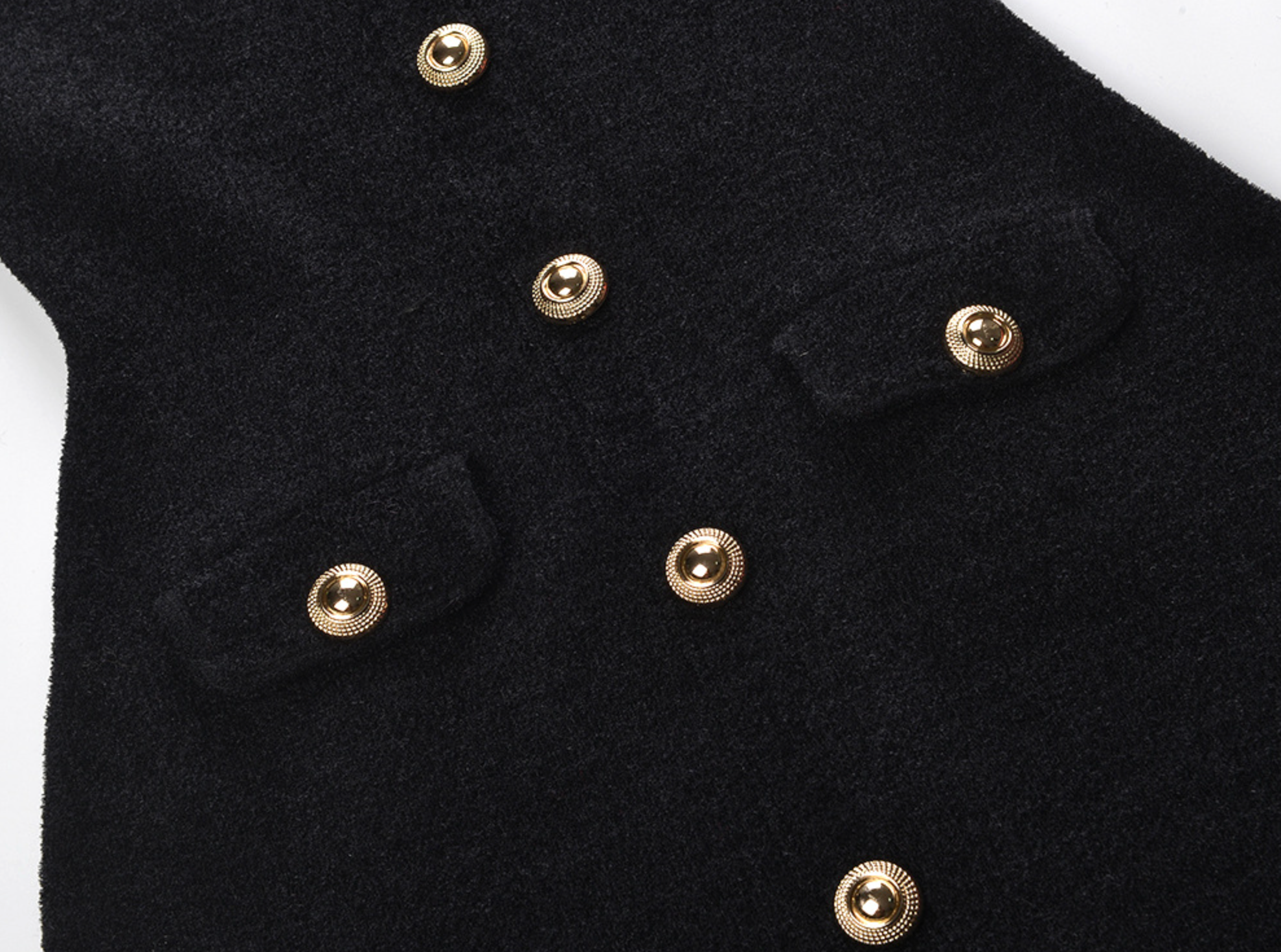 Black Chenille Knit Mini Dress