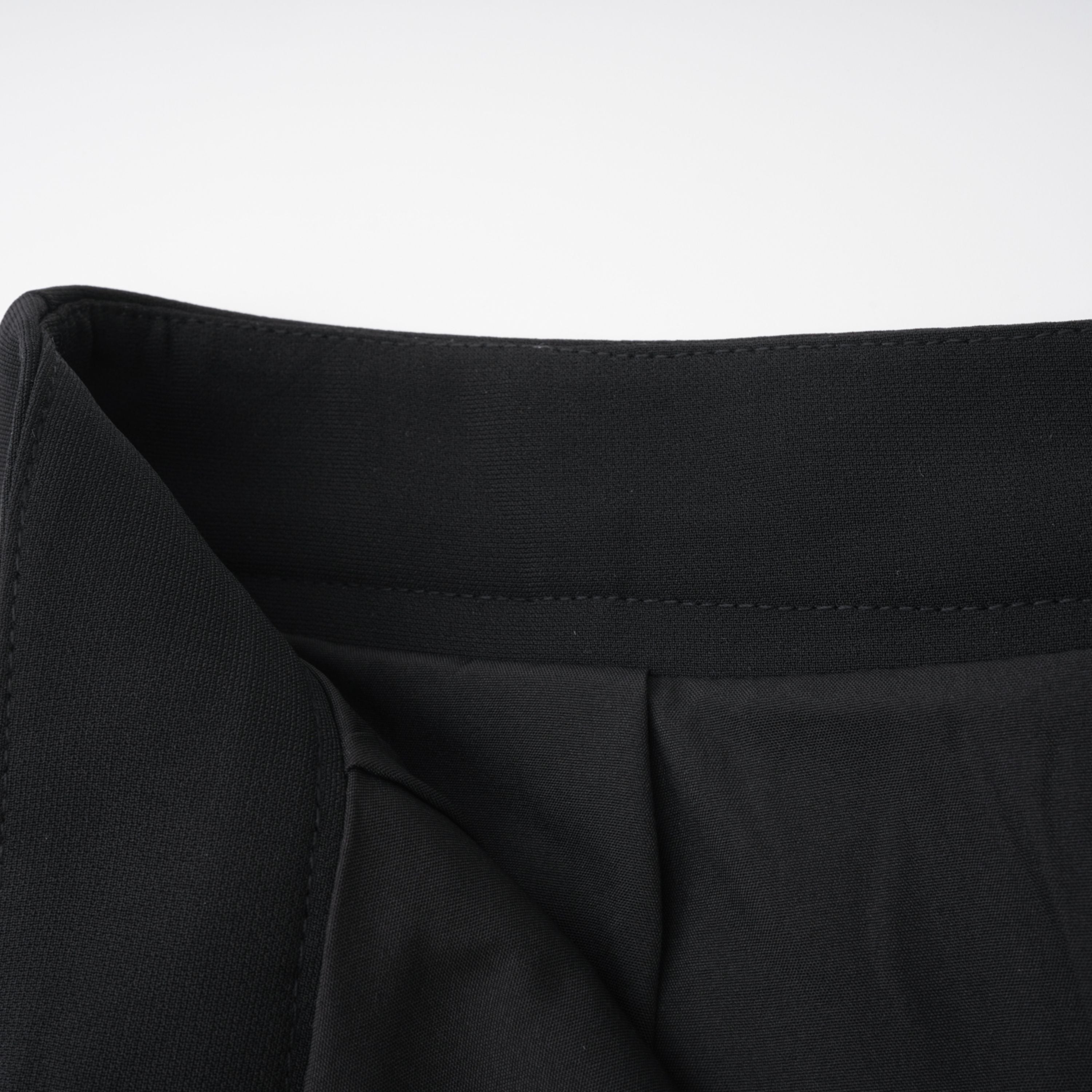 Shiva Black Structured Cape & Asymmetrical Skirt Set