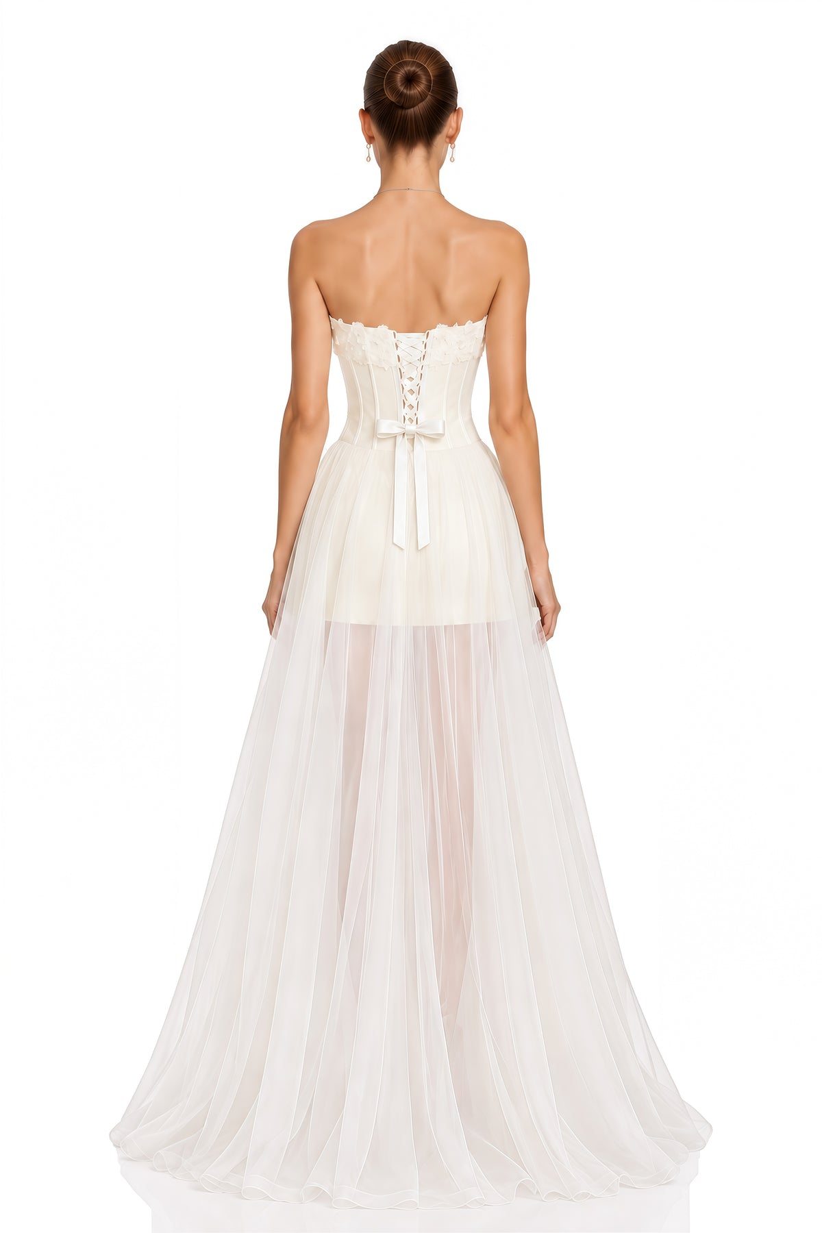 thalia white off-shoulder pleated maxi dress