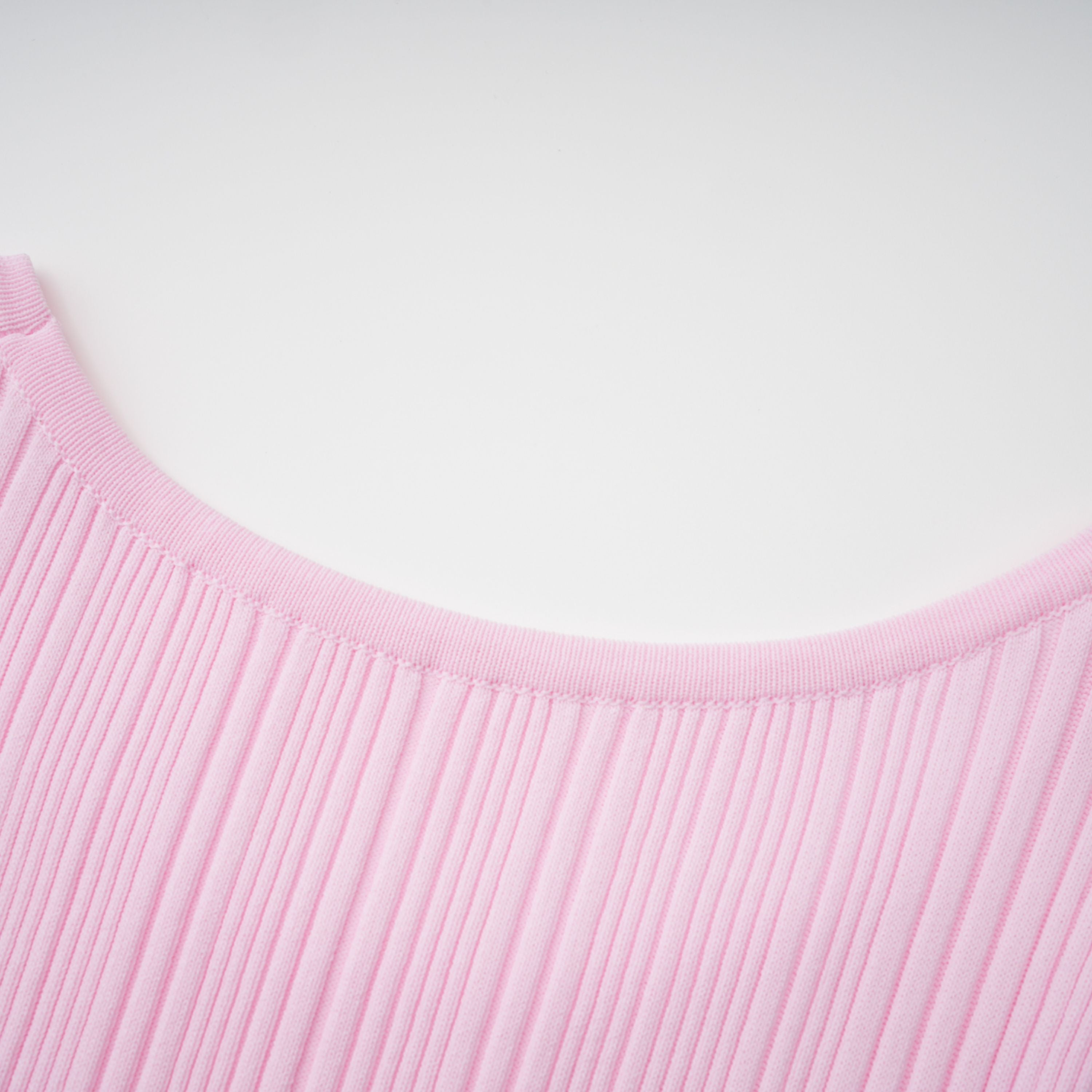 Thalya Pink Lace Trim Knit Midi Dress (Final Sale-US Only)