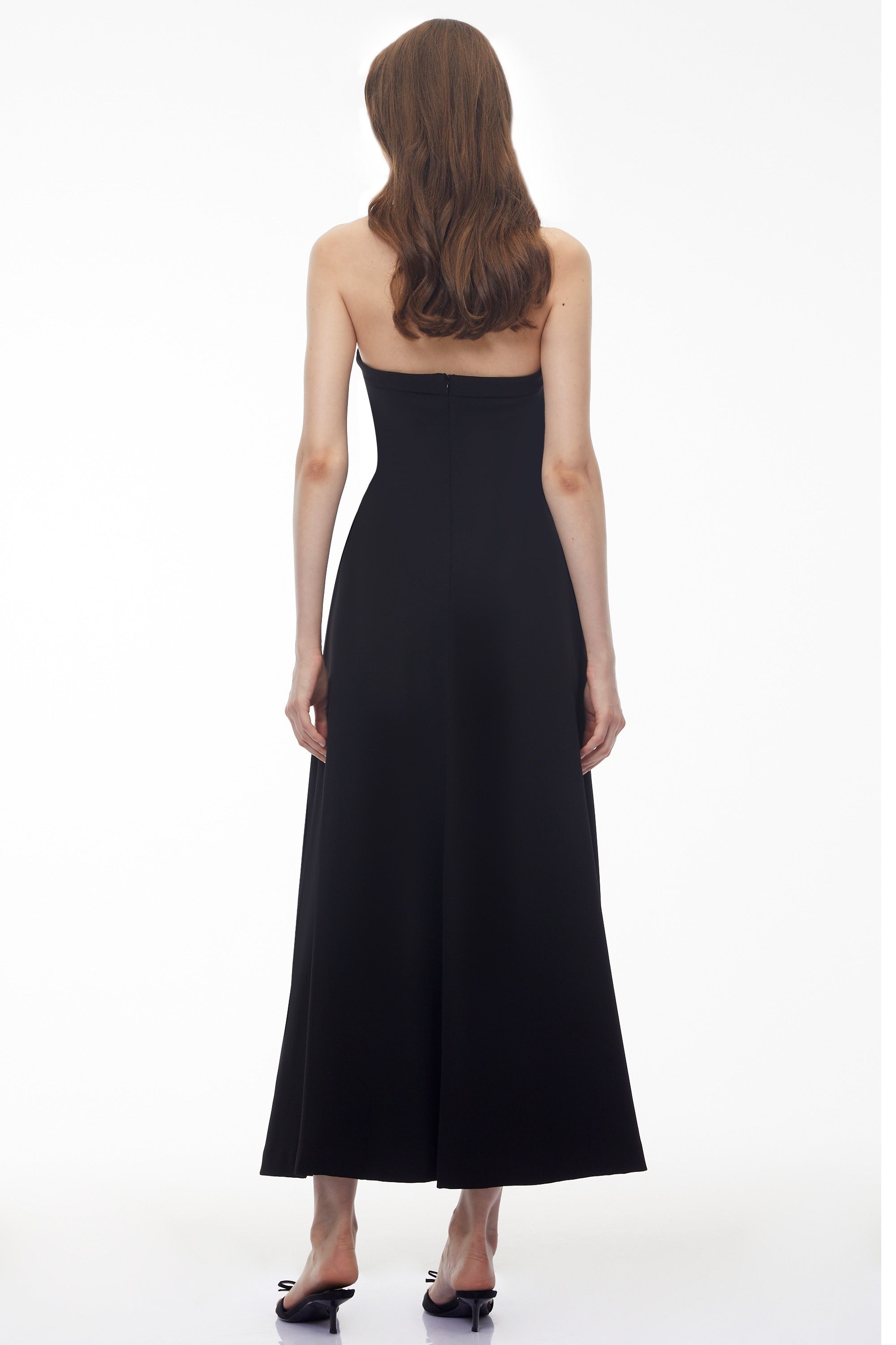 Victoria Color Block Off Shoulder Maxi Dress with Bow (Final Sale)