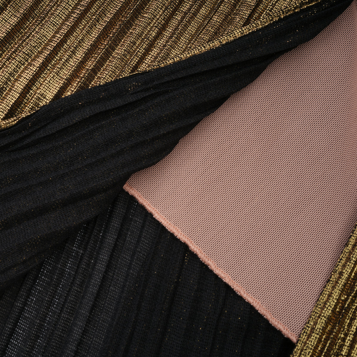 xrystyna gold metallic ruched maxi dress
