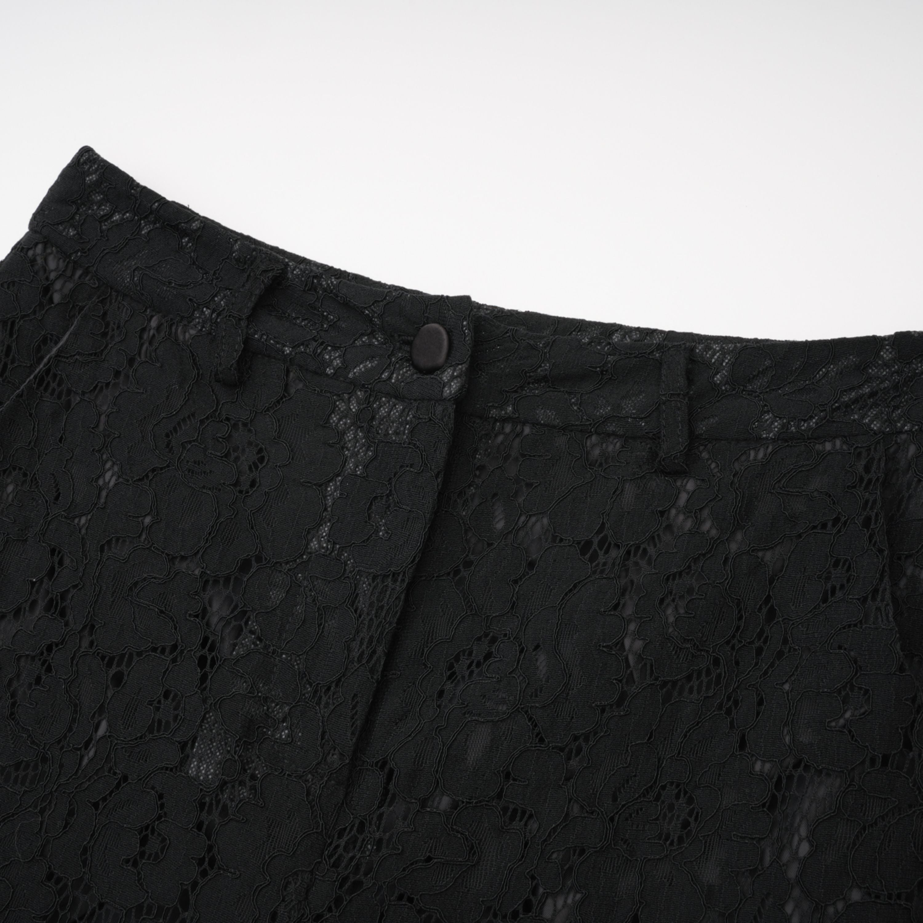 Zoé Black Sheer Lace Blazer & Trousers Matching Set