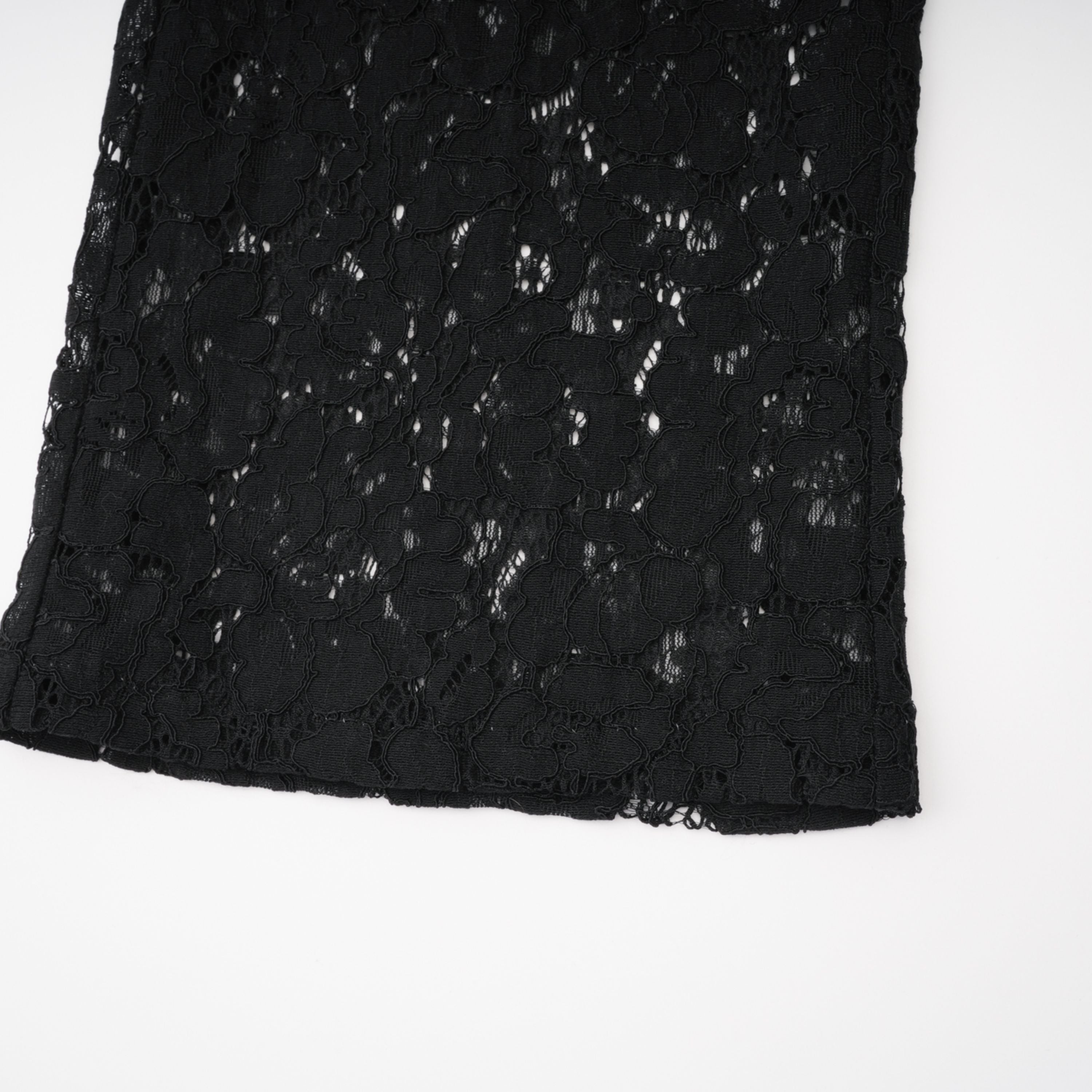 Zoé Black Sheer Lace Blazer & Trousers Matching Set