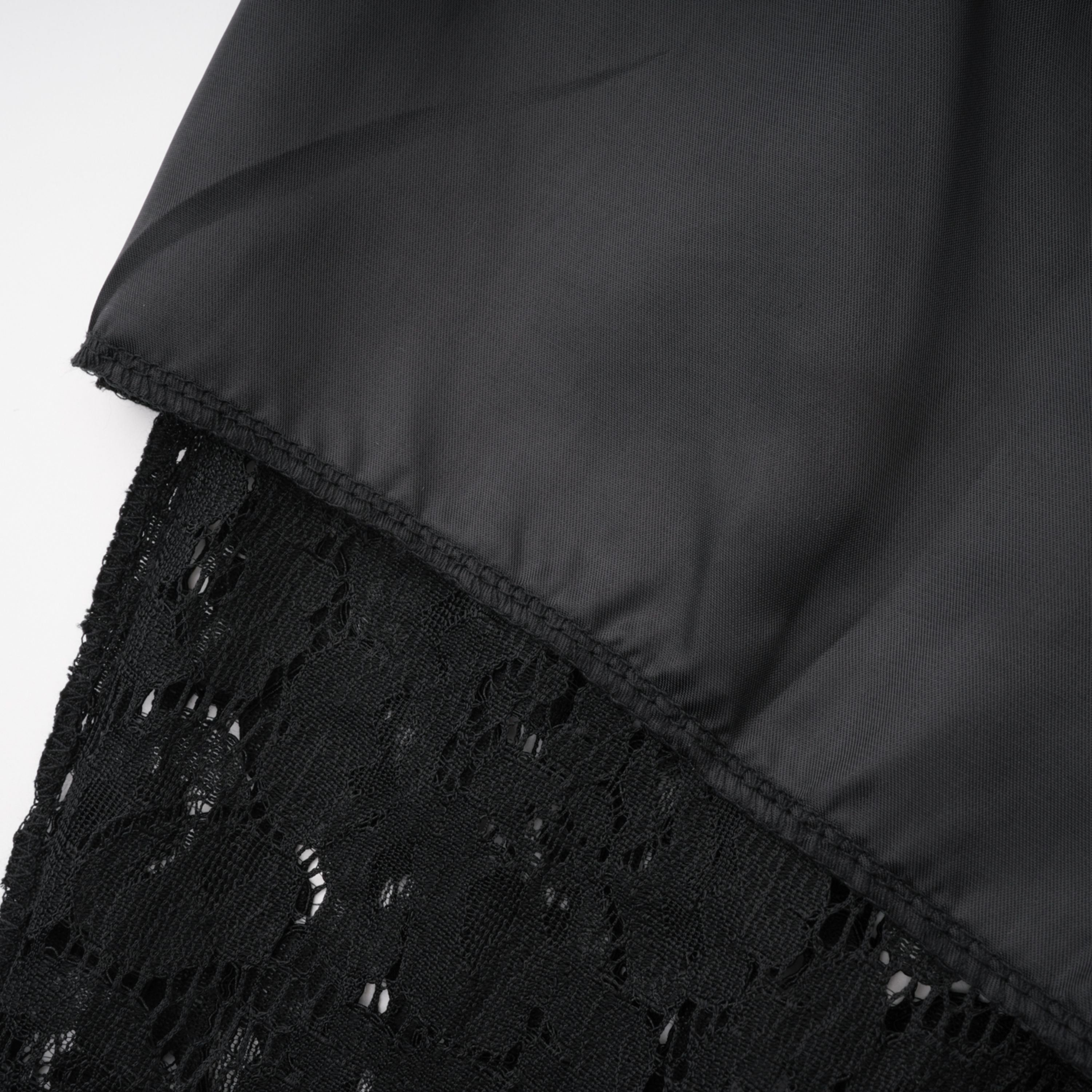 Zoé Black Sheer Lace Blazer & Trousers Matching Set