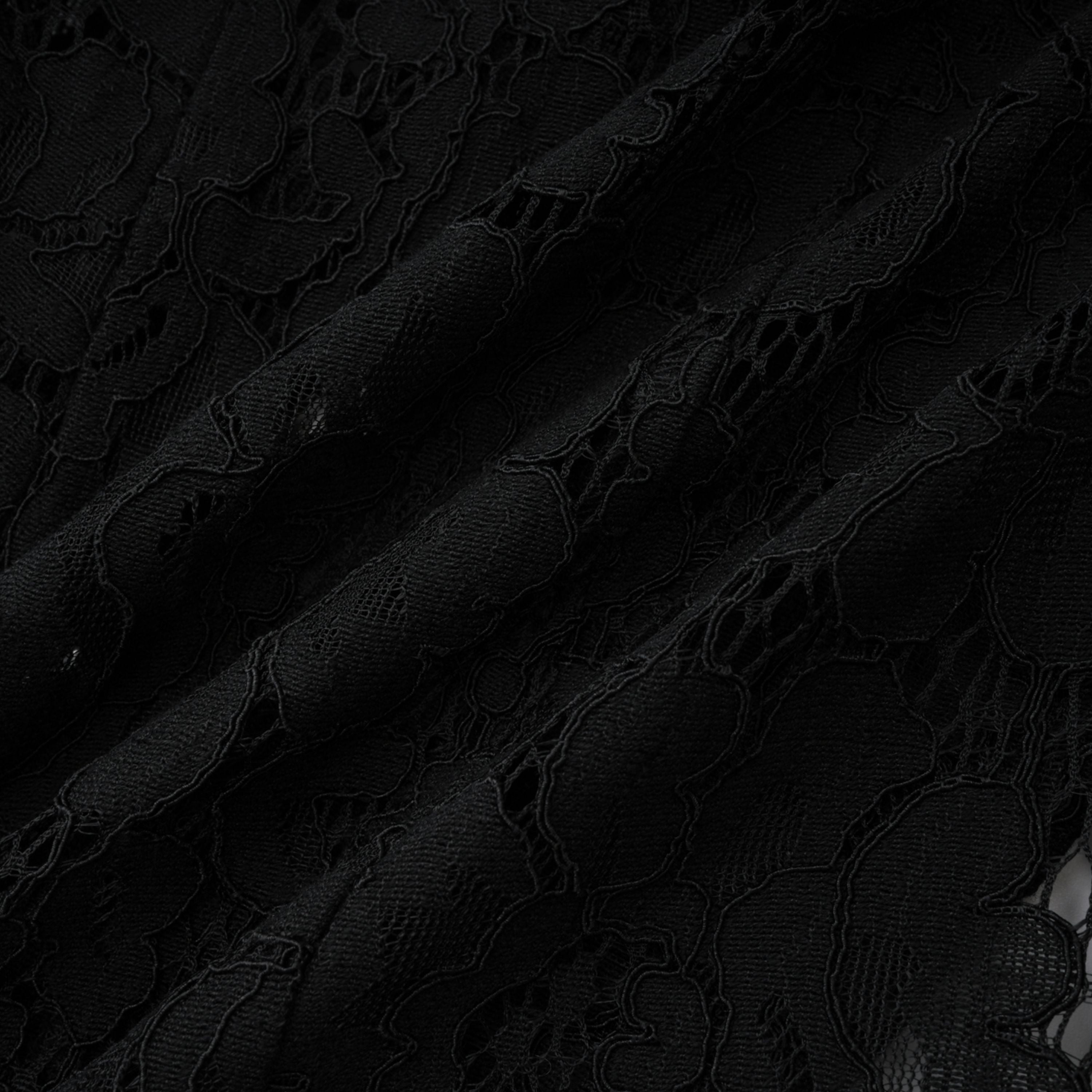 Zoé Black Sheer Lace Blazer & Trousers Matching Set