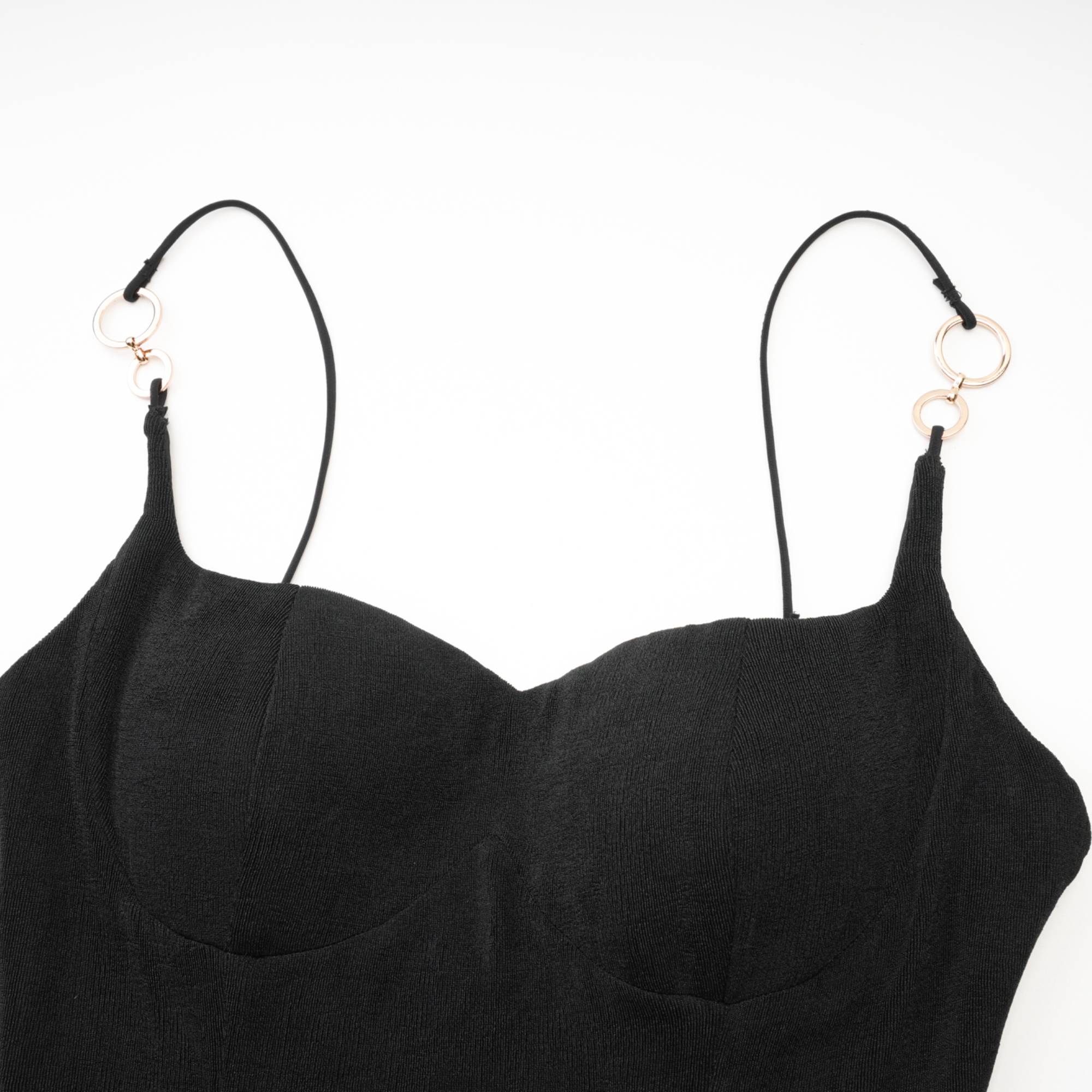 Ailbhe black bustier midi dress (US Only)