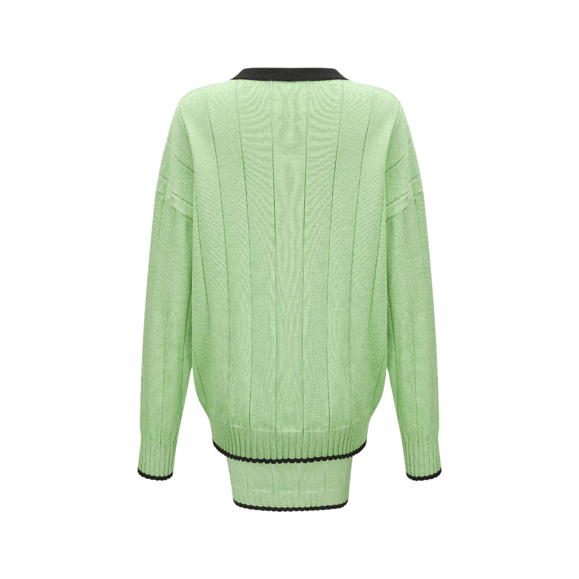Chava green knitted cardigan & dress matching set