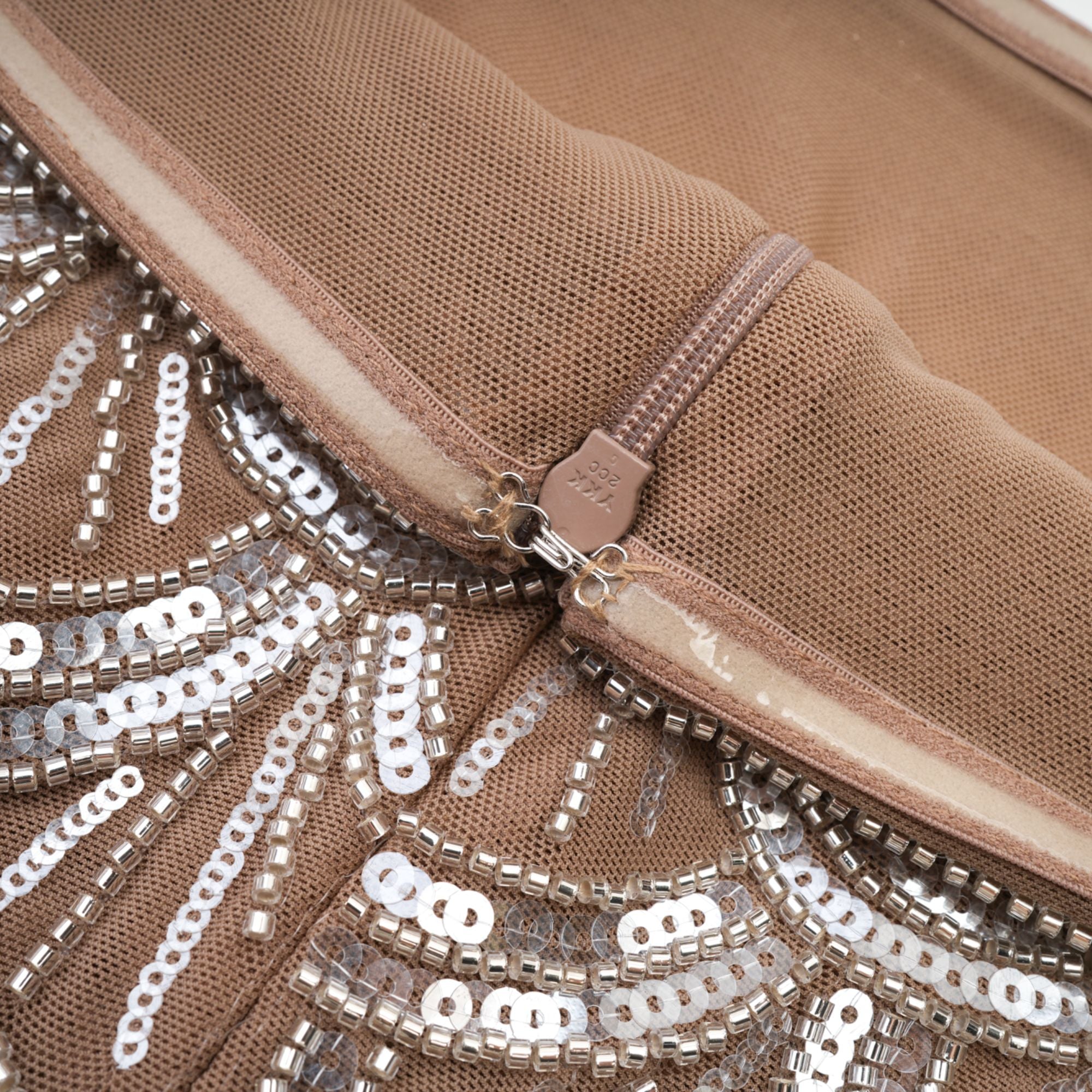 Astrid brown embellished mini dress (Final Sale-US Only)
