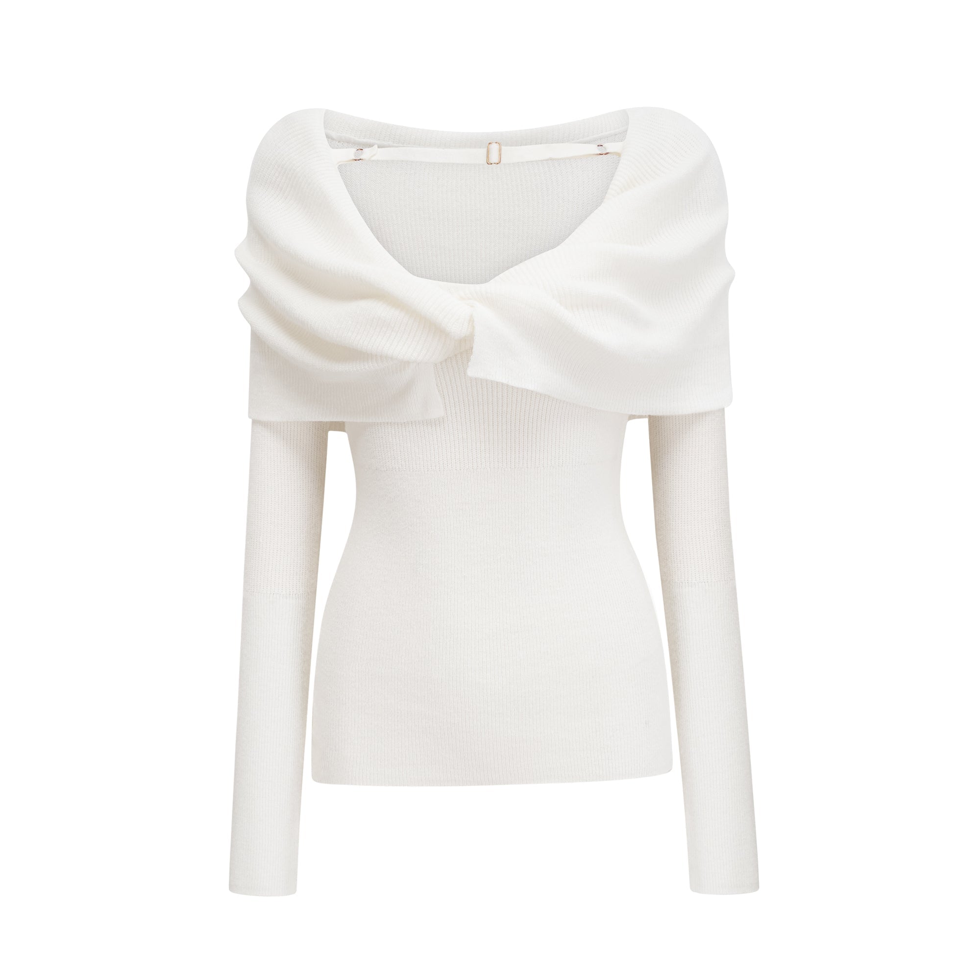 Ava knitted strapless long-sleeve top (US Only)