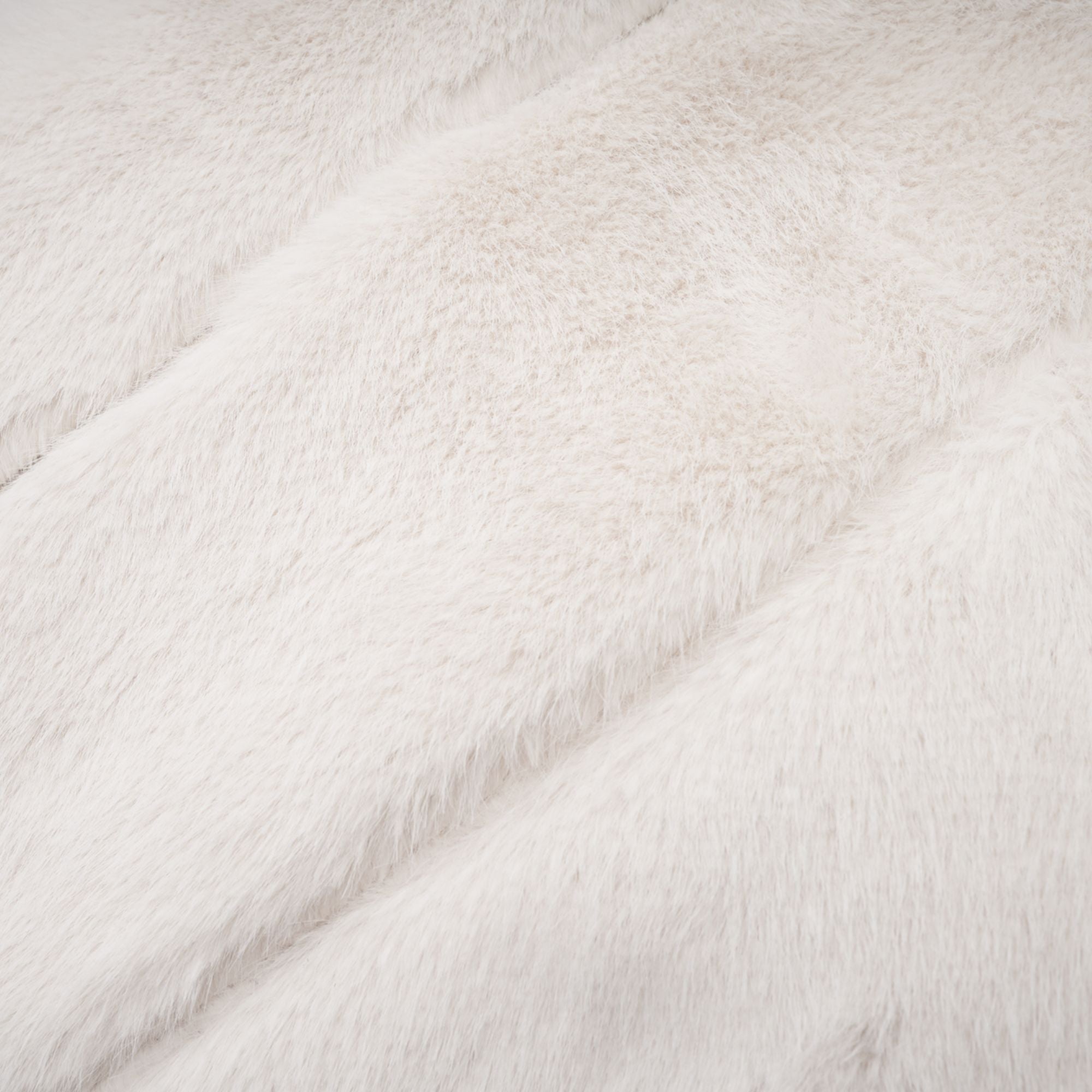 Caitlin white faux-fur jacket & skirt matching set