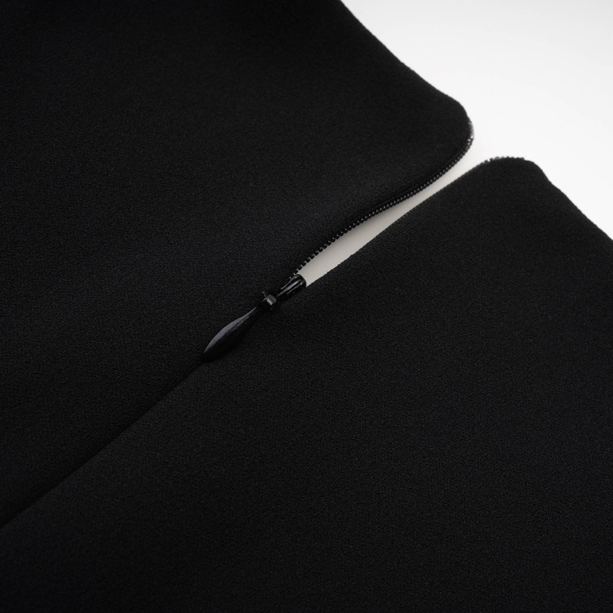 Cascade button-detail black mini dress (US Only)