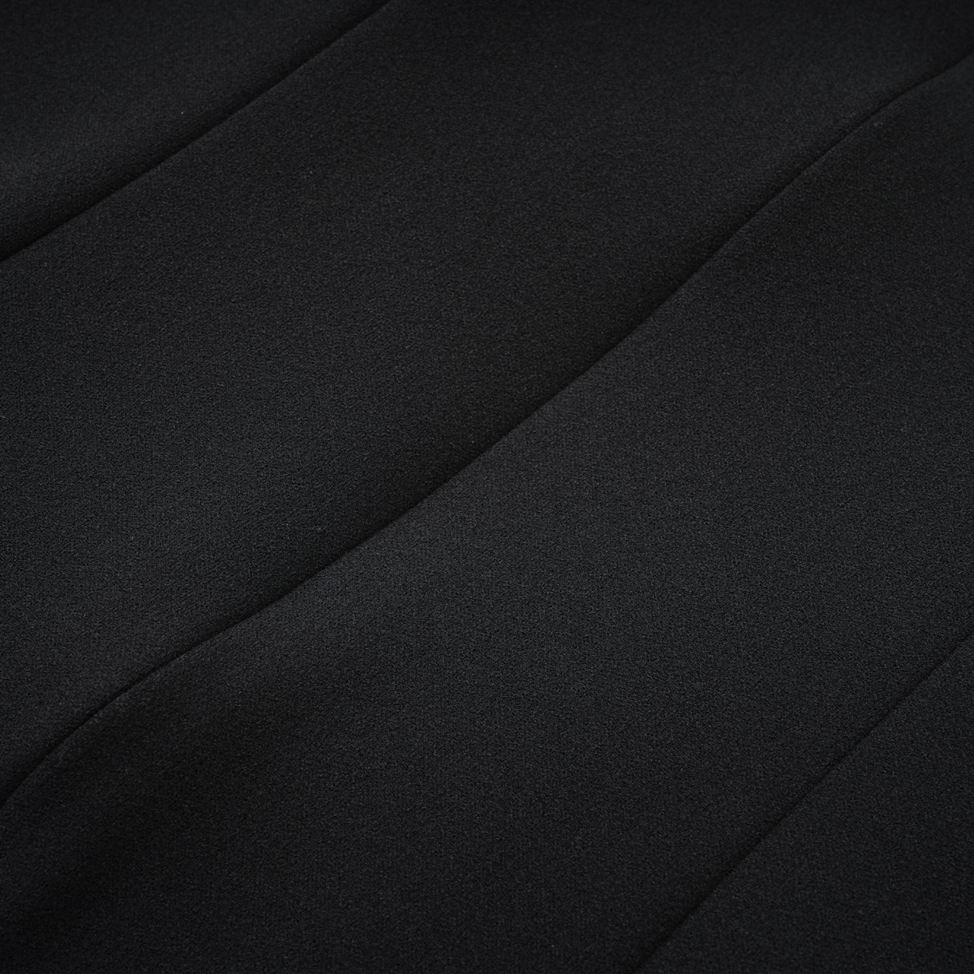 Cascade button-detail black mini dress (US Only)
