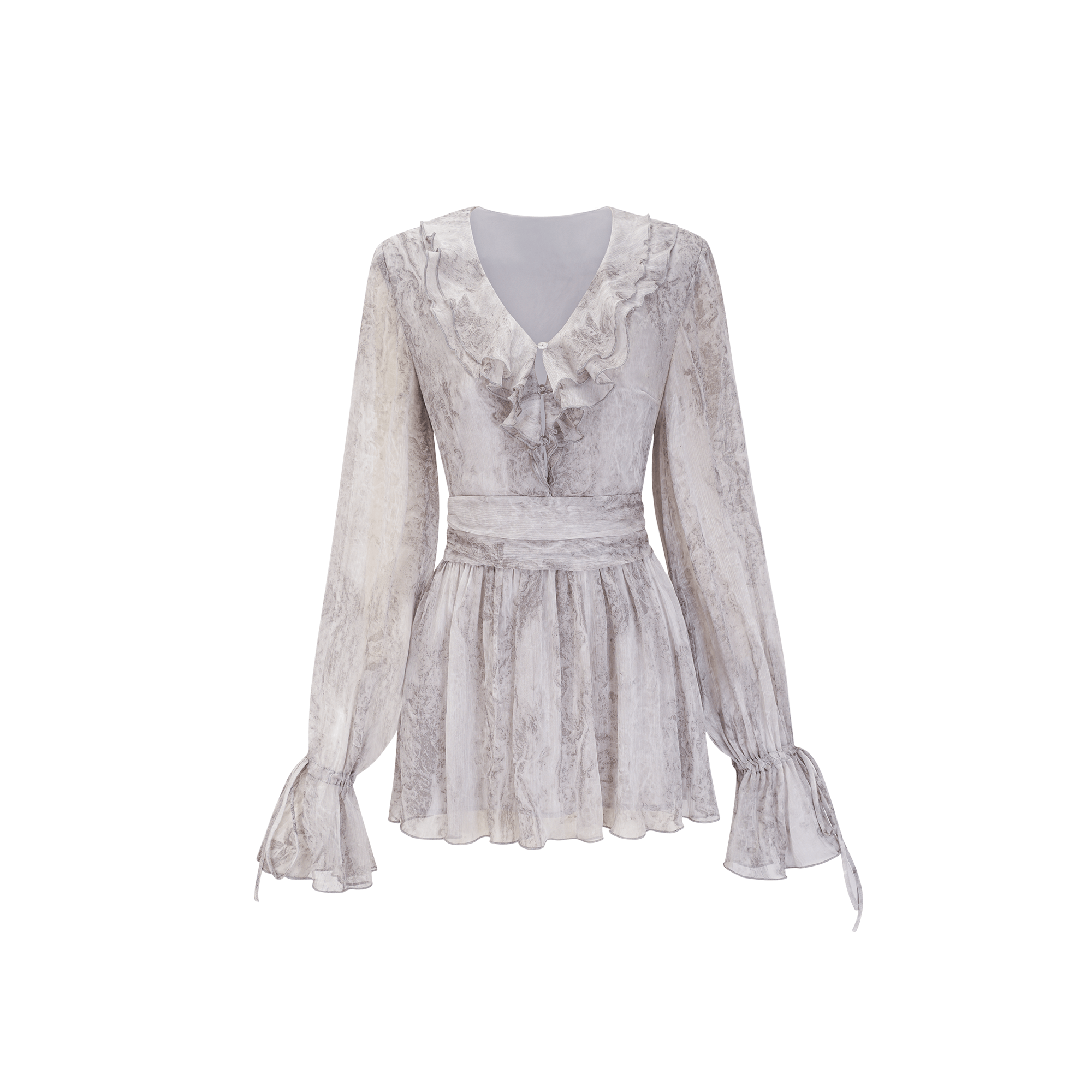 Cherilyn tie-dye floral mini dress (US Only)