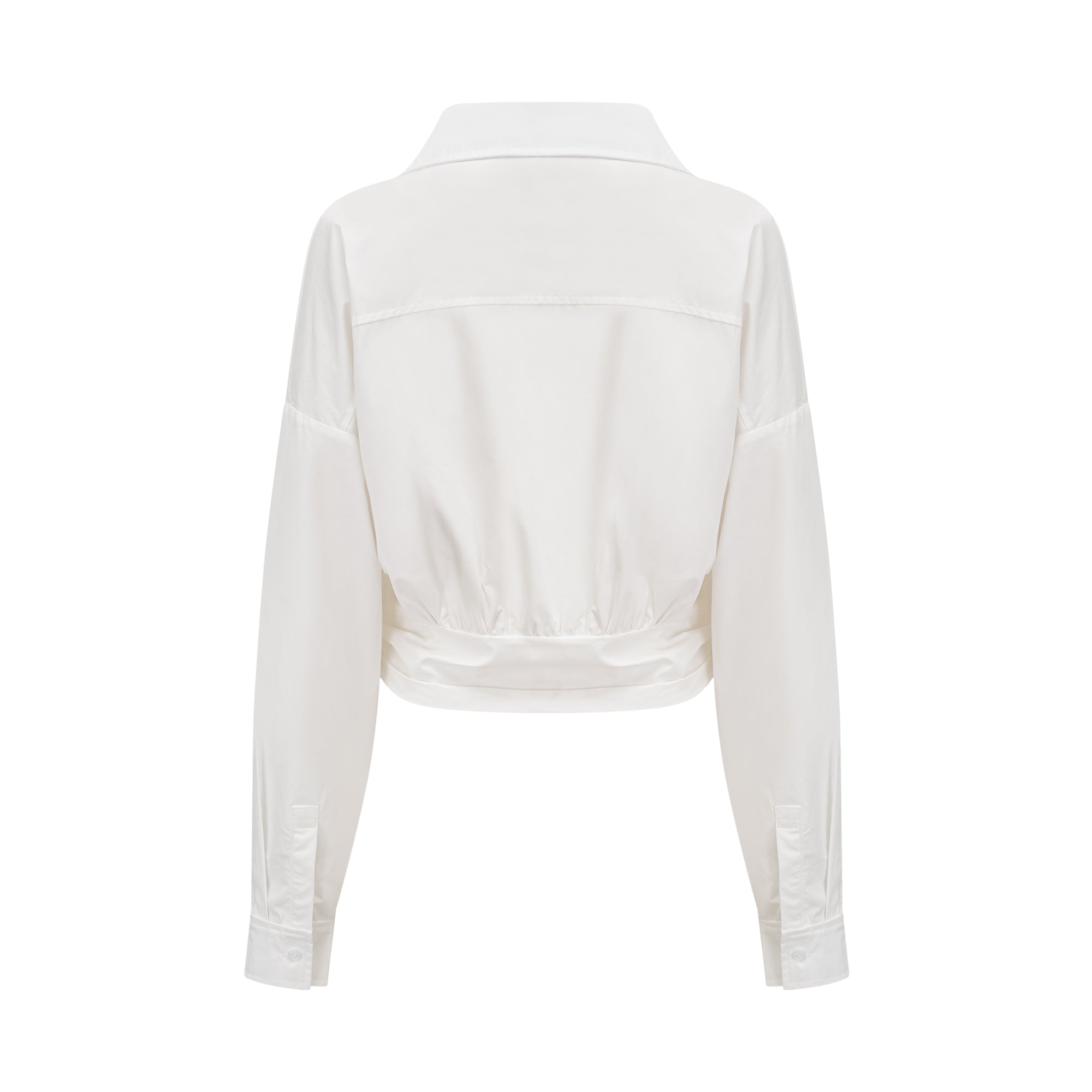 Coline asymmetrical ruched shirt (Final Sale-US Only)