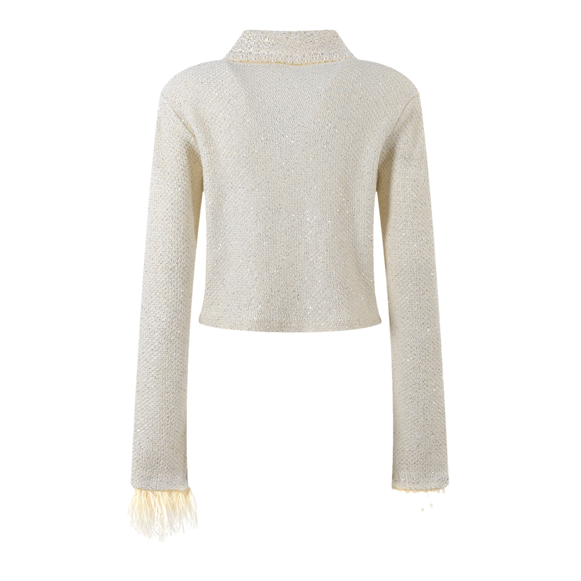 Eléonore white cropped jacket