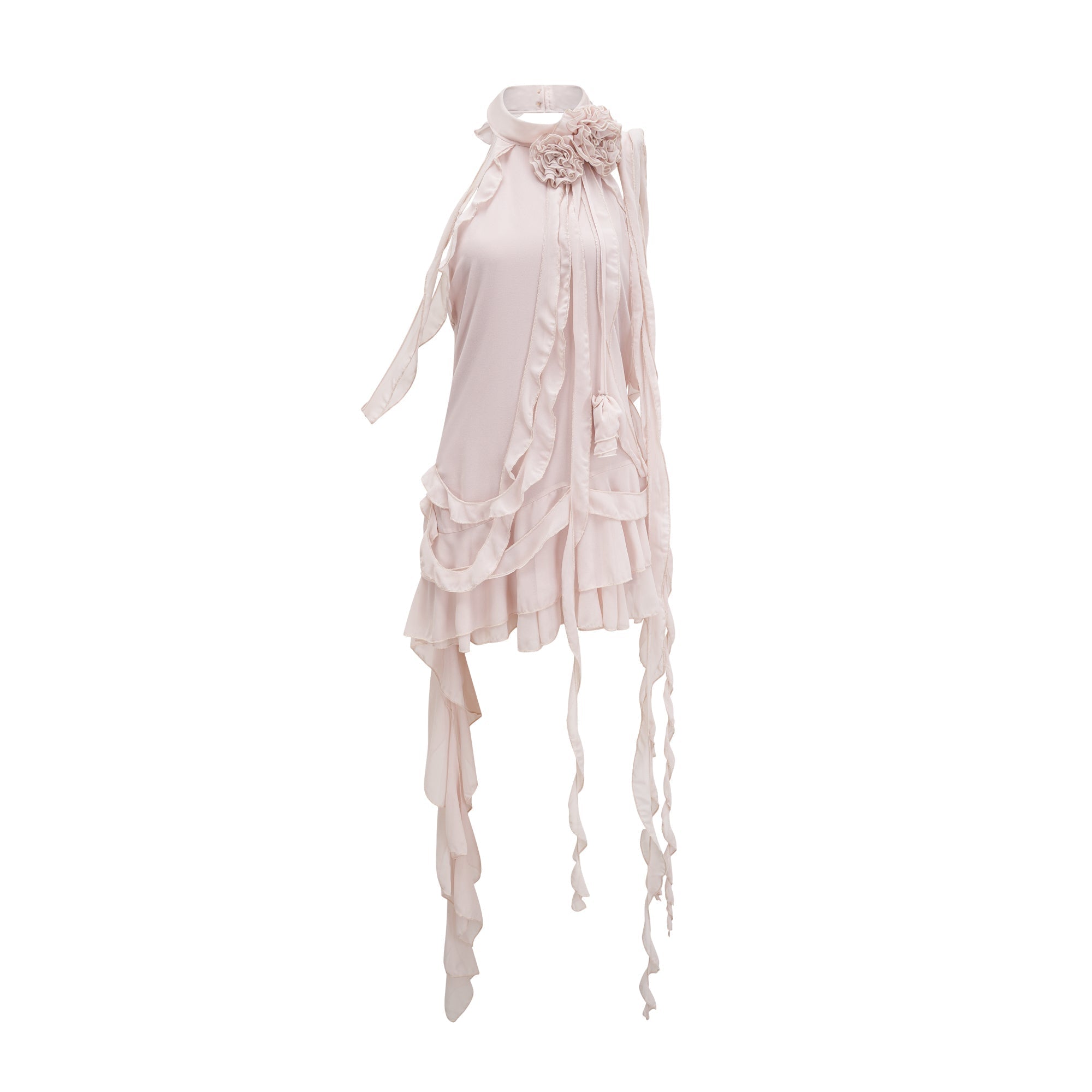 Eloisee Floral Asymmetrical Mini Dress (Final Sale-US Only)
