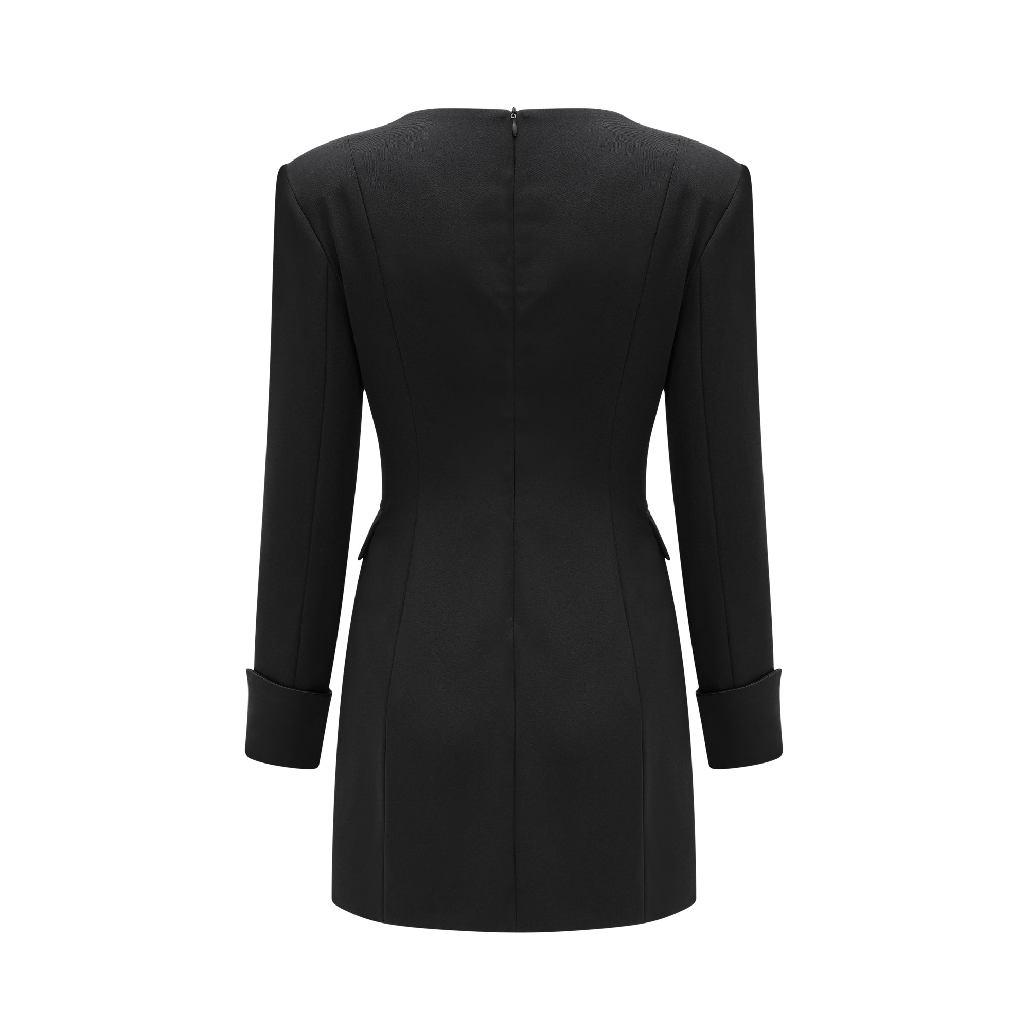 Fiadh black double-breasted mini dress (US Only)