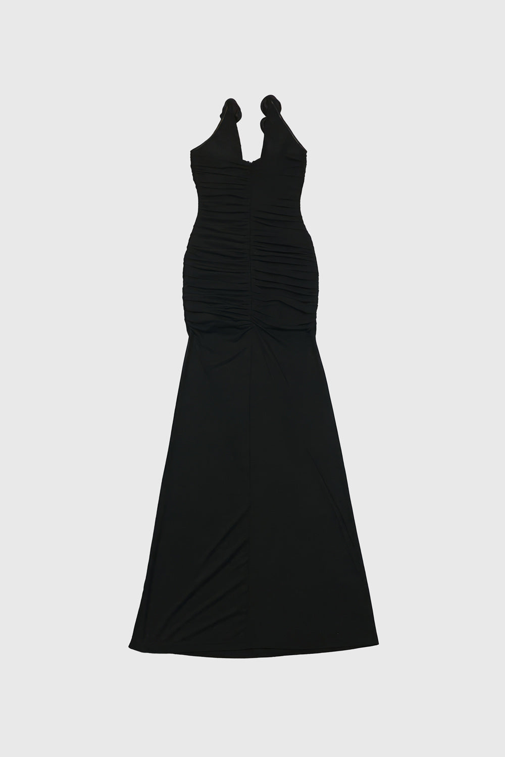 Maxi Dress with Roses - Black