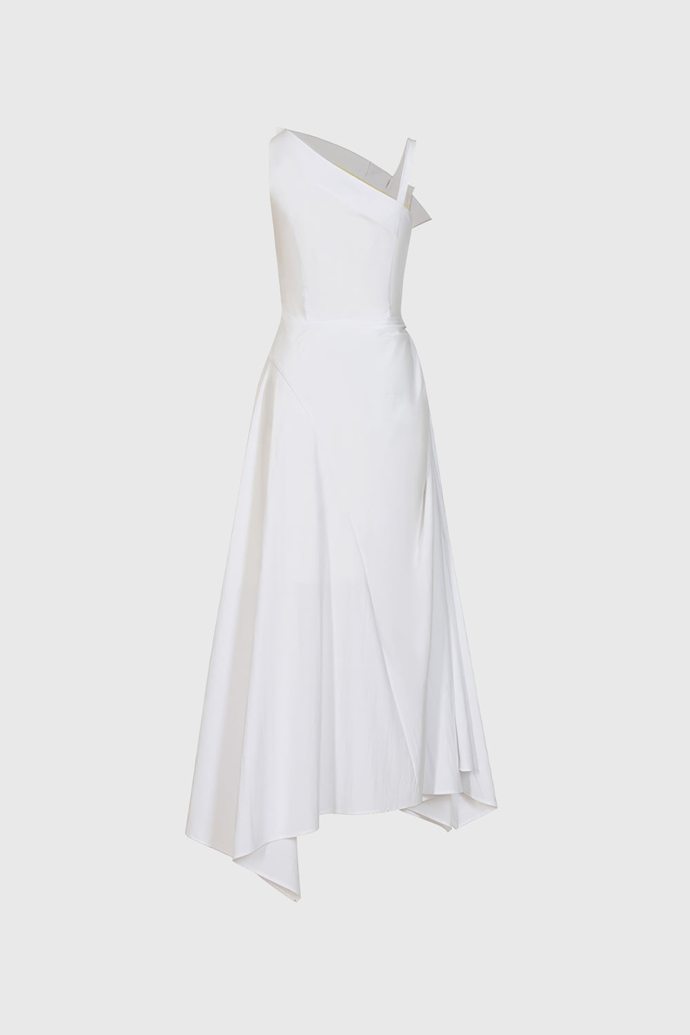 Irregular Midi Dress - White