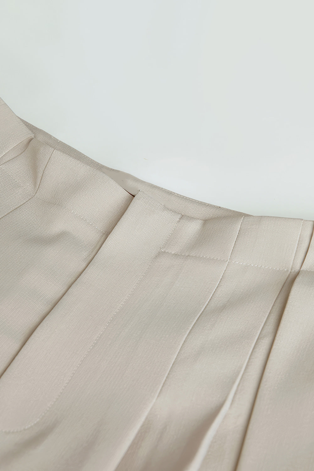 High Waisted Elegant Trousers - Beige