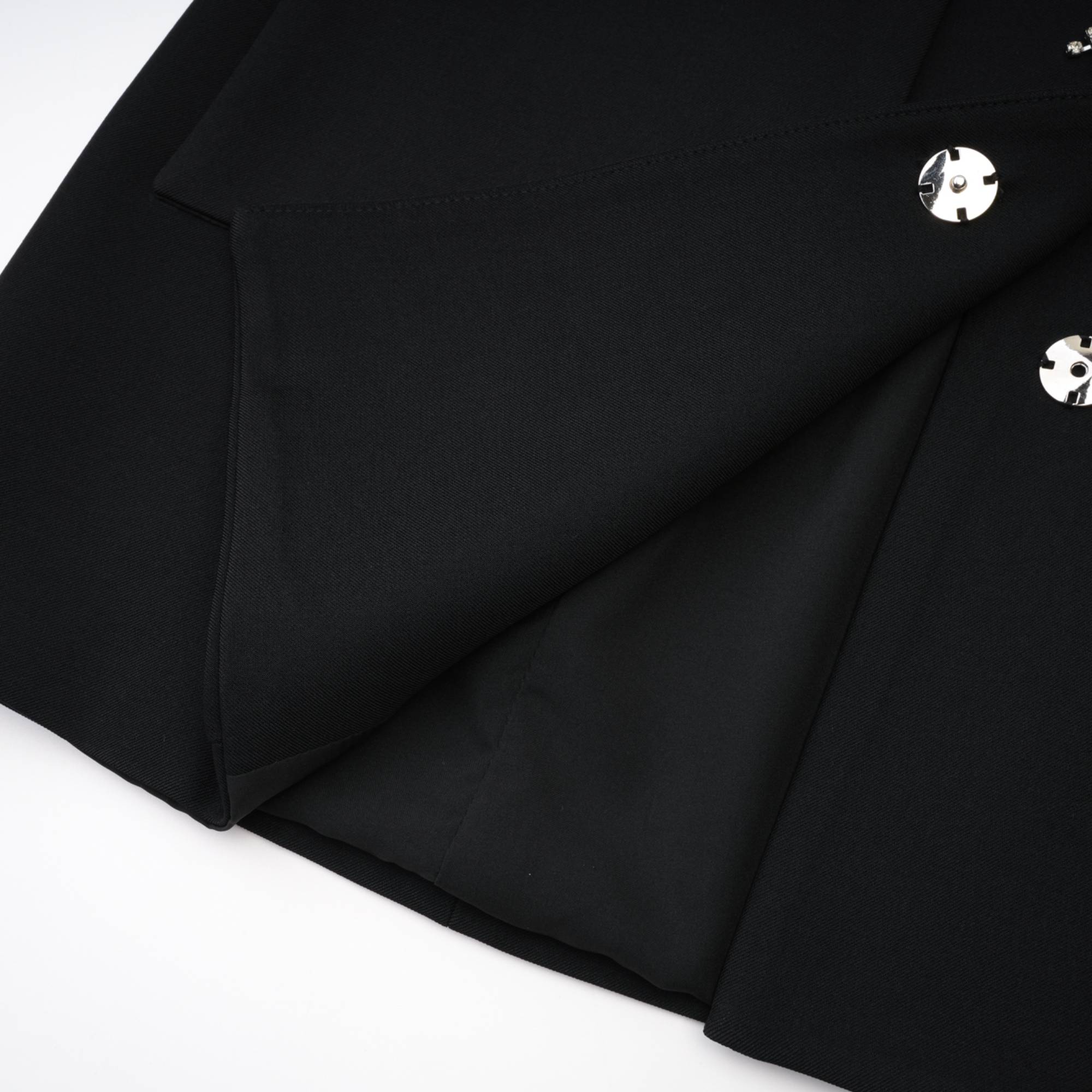 Fionnghuala Black Crystal Embellished Mini Dress (Final Sale-US Only)