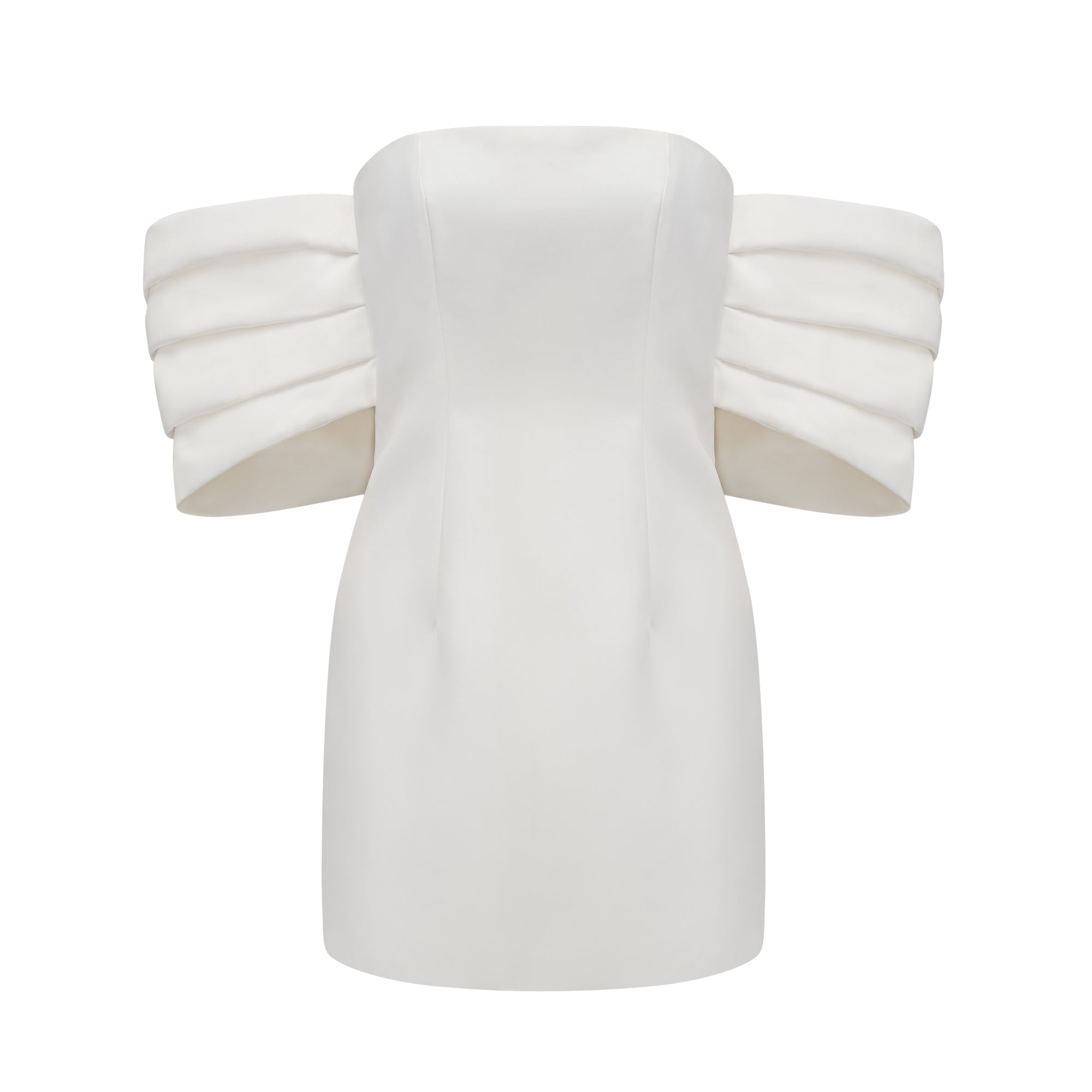 Hélène white oversize-bow mini dress (Final Sale-US Only)
