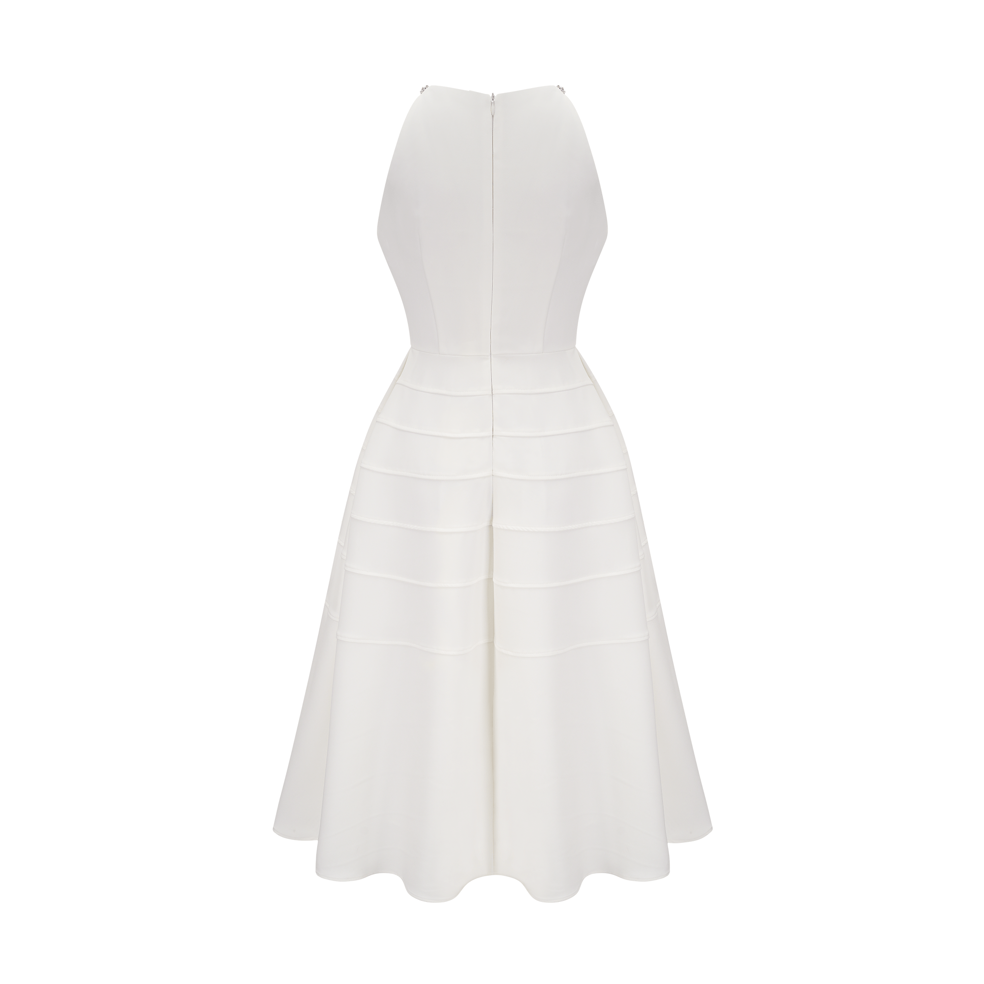 Inès white crystal-embellished midi dress (Final Sale-US Only)