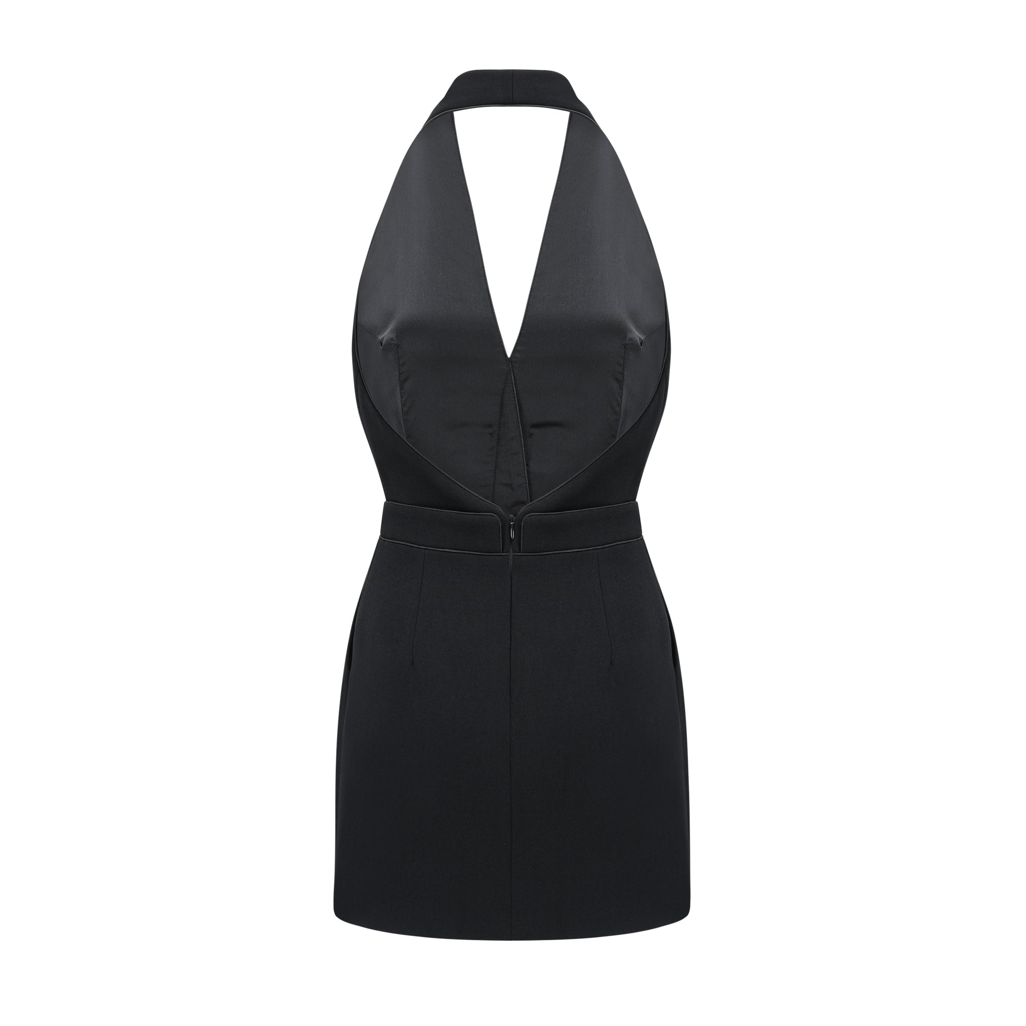 Jaques halterneck black mini dress (US Only)