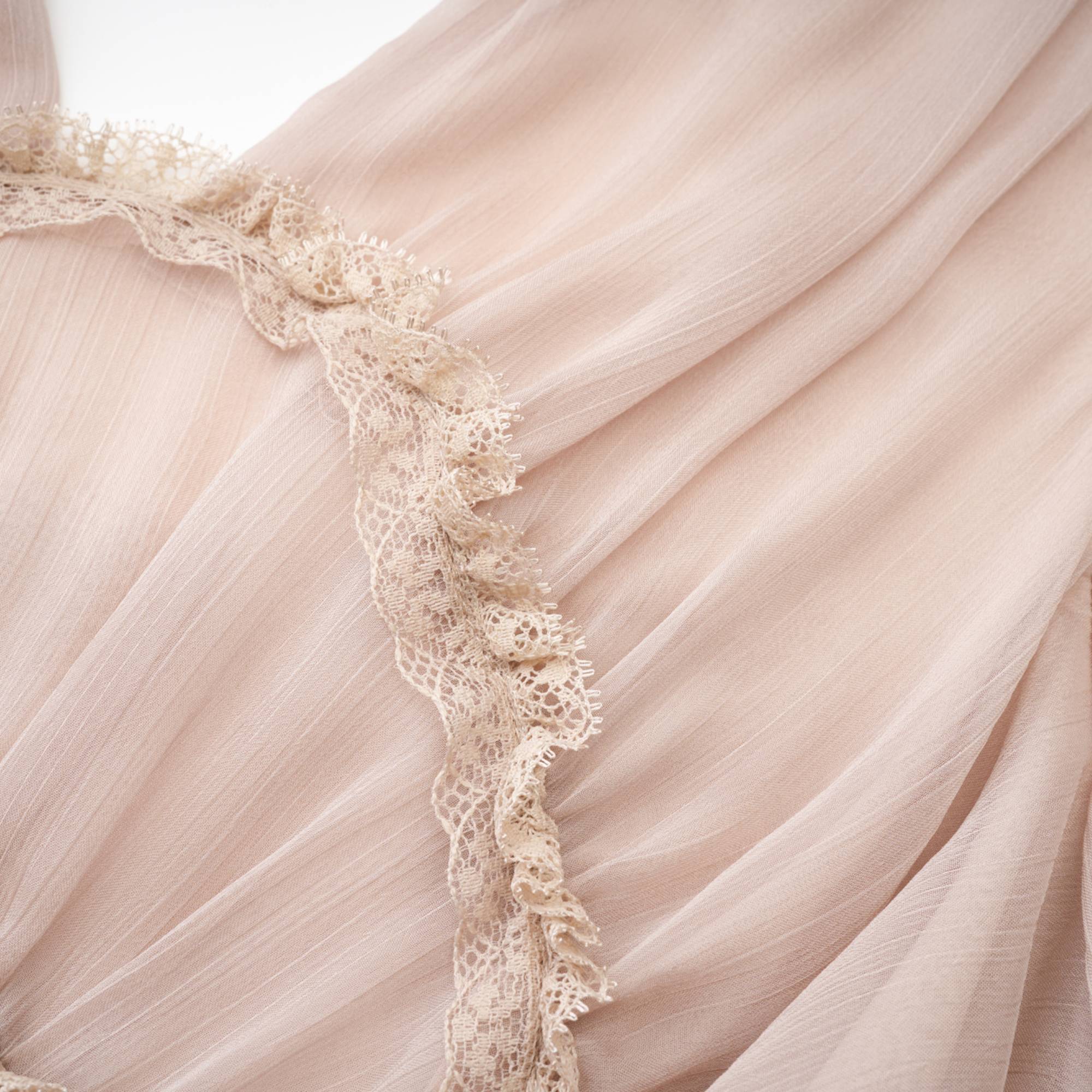 Kordney pink layered ruffled long-sleeve mini dress (US Only)