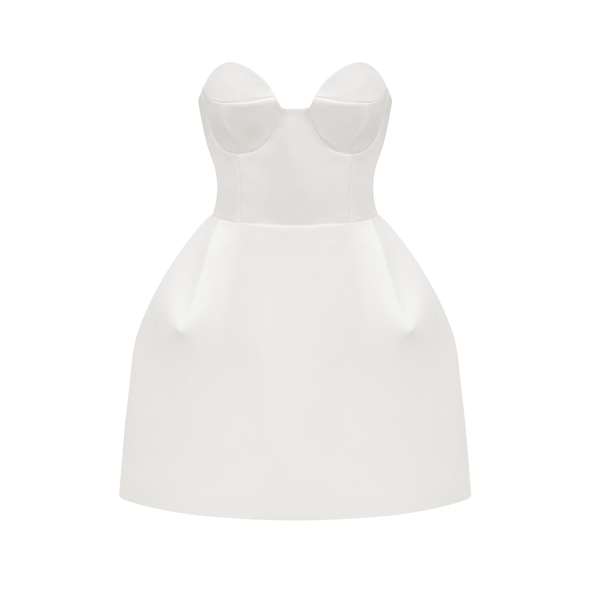 Laure white bustier off-shoulder mini dress (US Only)