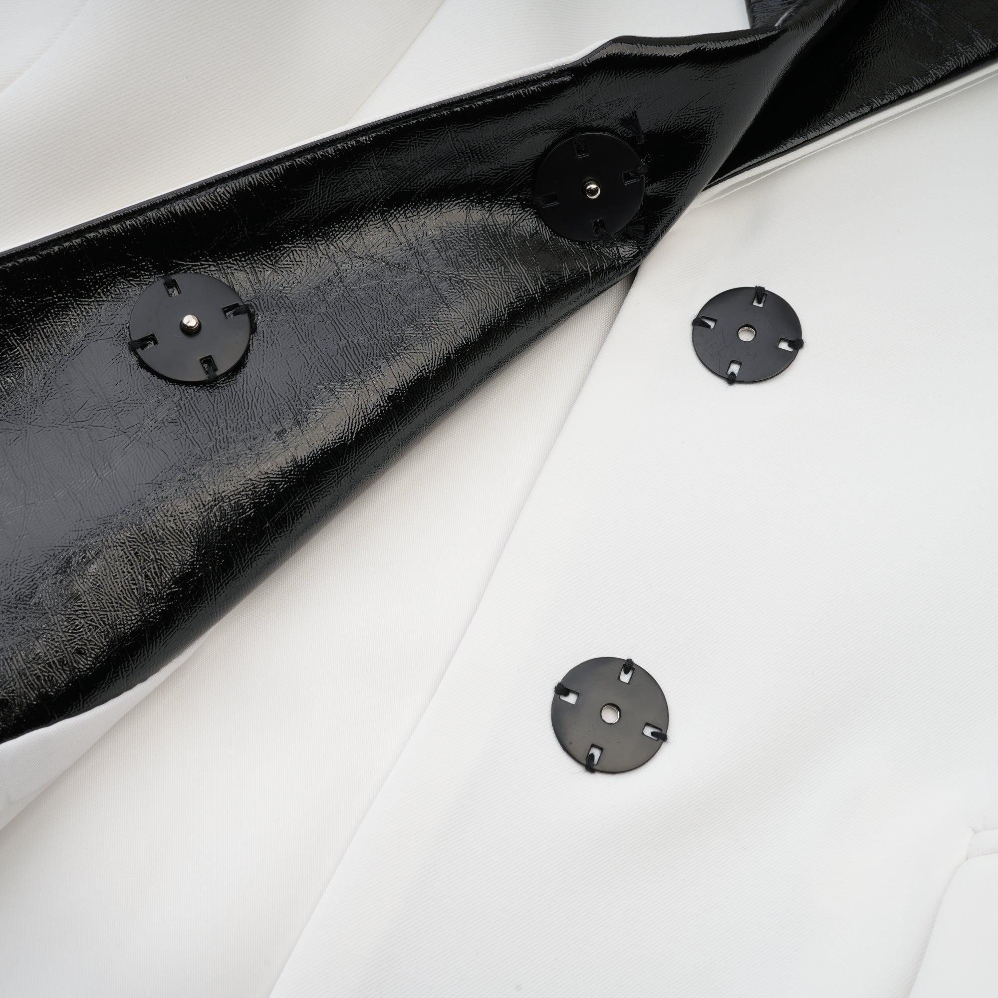 Louise crystal-button single-breasted coat (US Only)