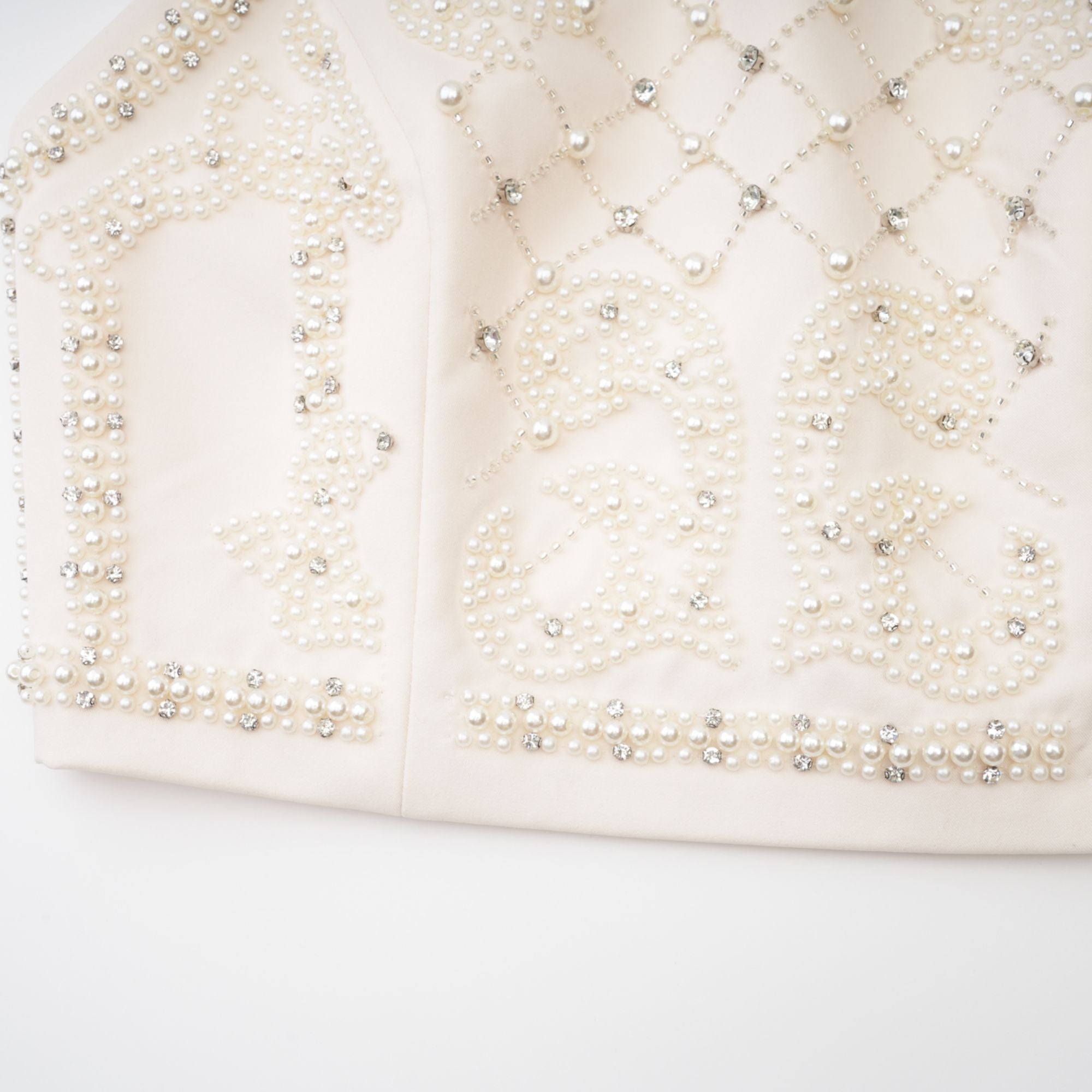 Luna embellished top & skirt matching set