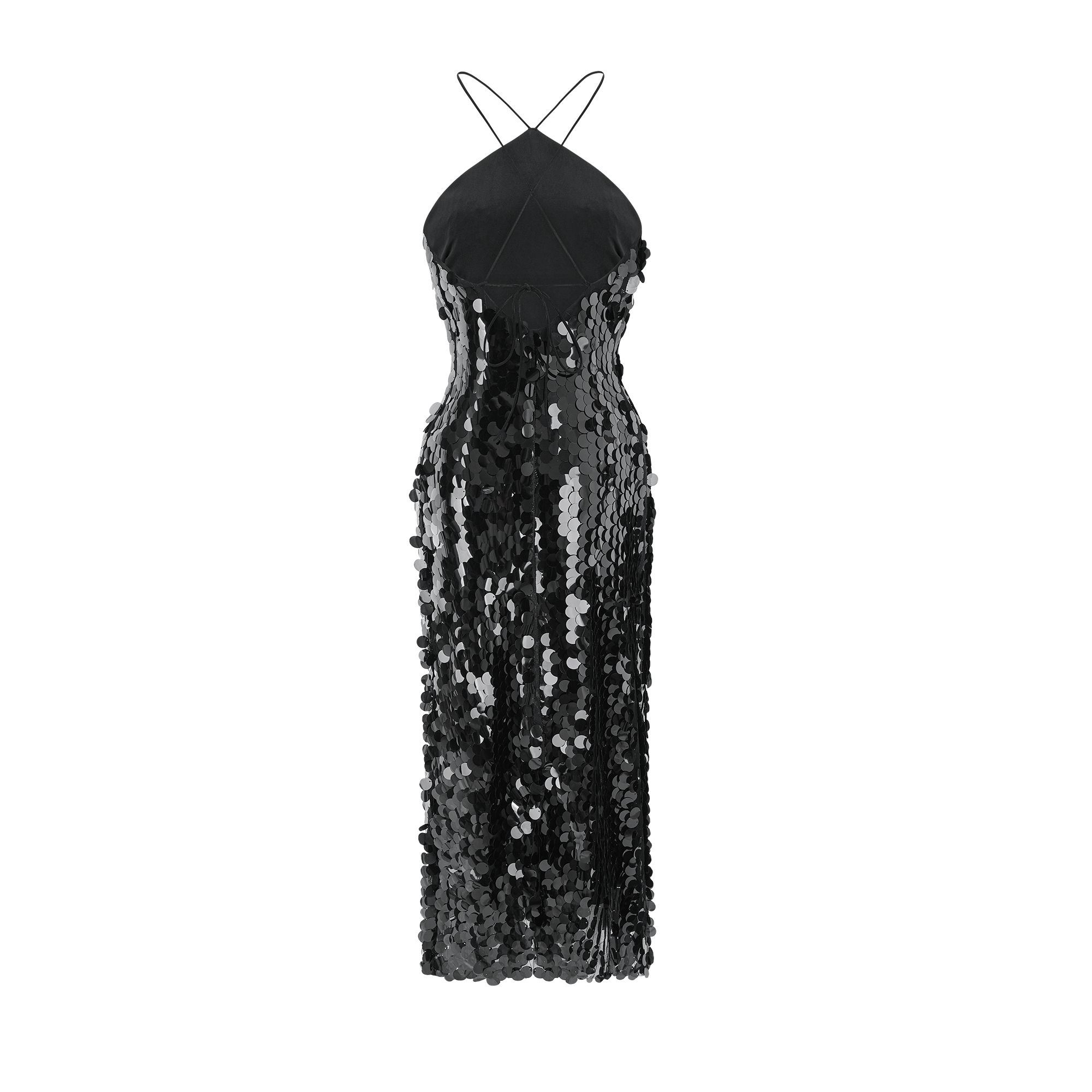 Lysandra black embellished midi dress (US Only)