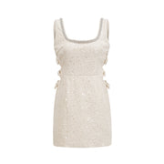 Manon white tweed sequined mini dress (UK Only)