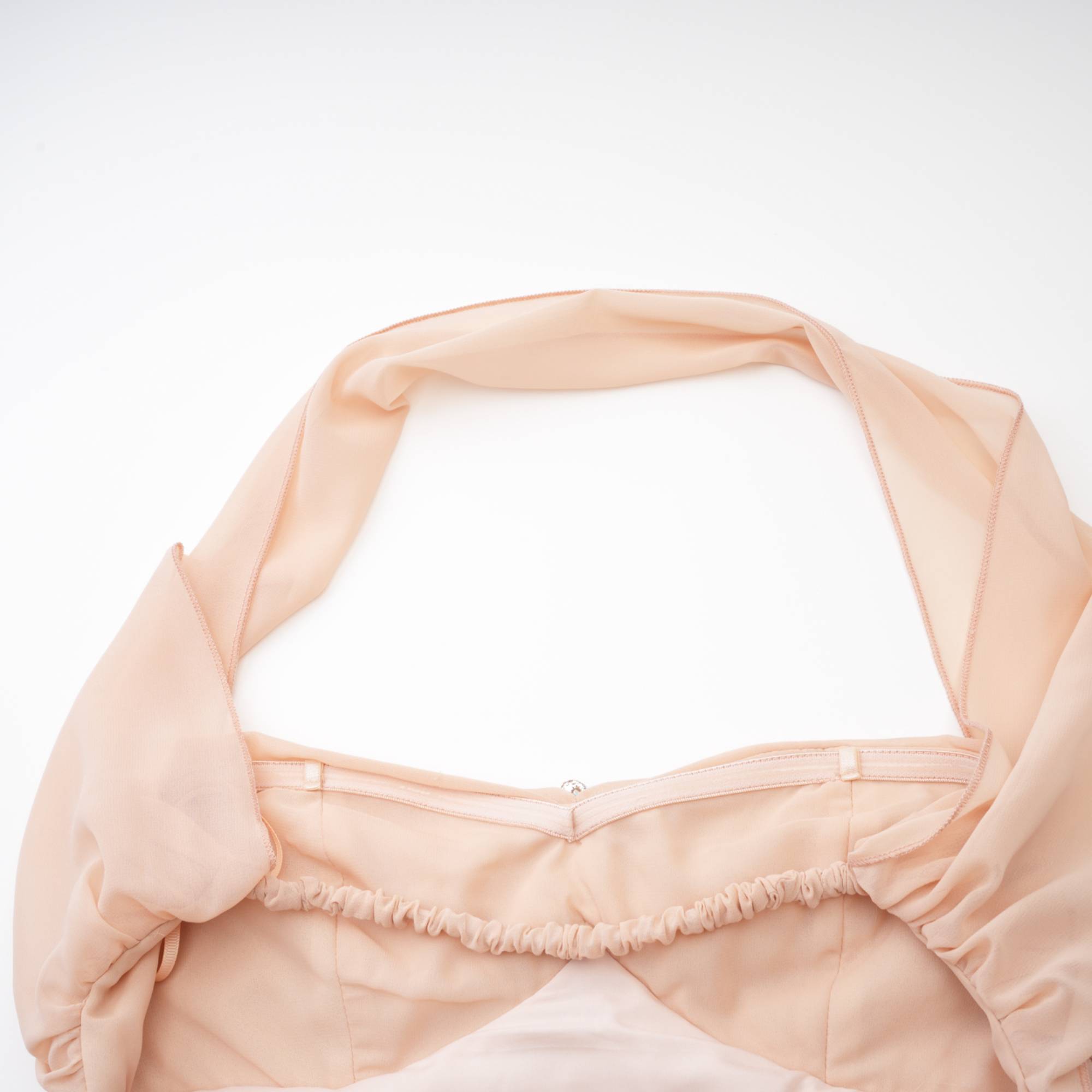Mariah Pink Chiffon Ruffle Halterneck Maxi Dress (Final Sale-US Only)
