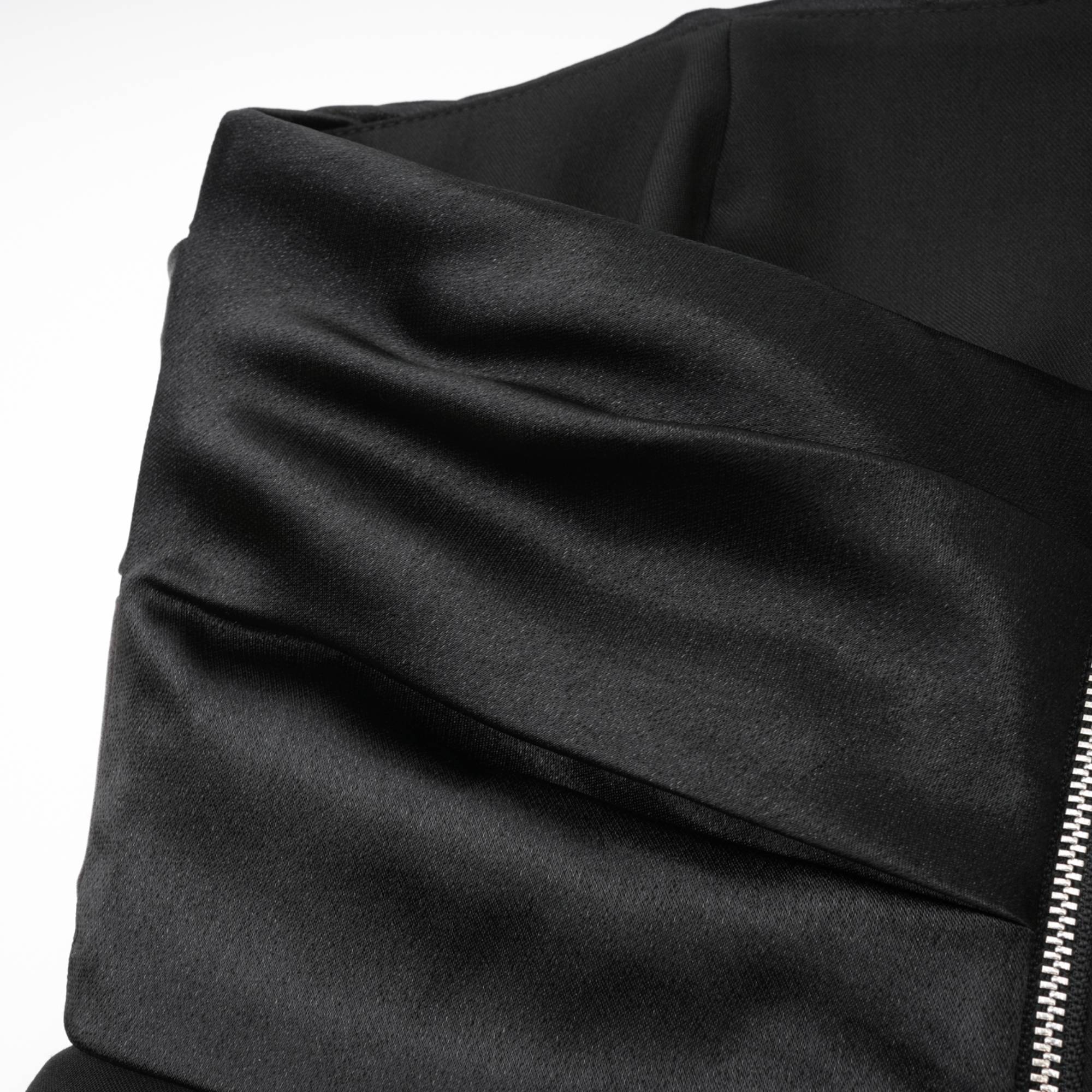 Mealla black crystal-button flared mini dress