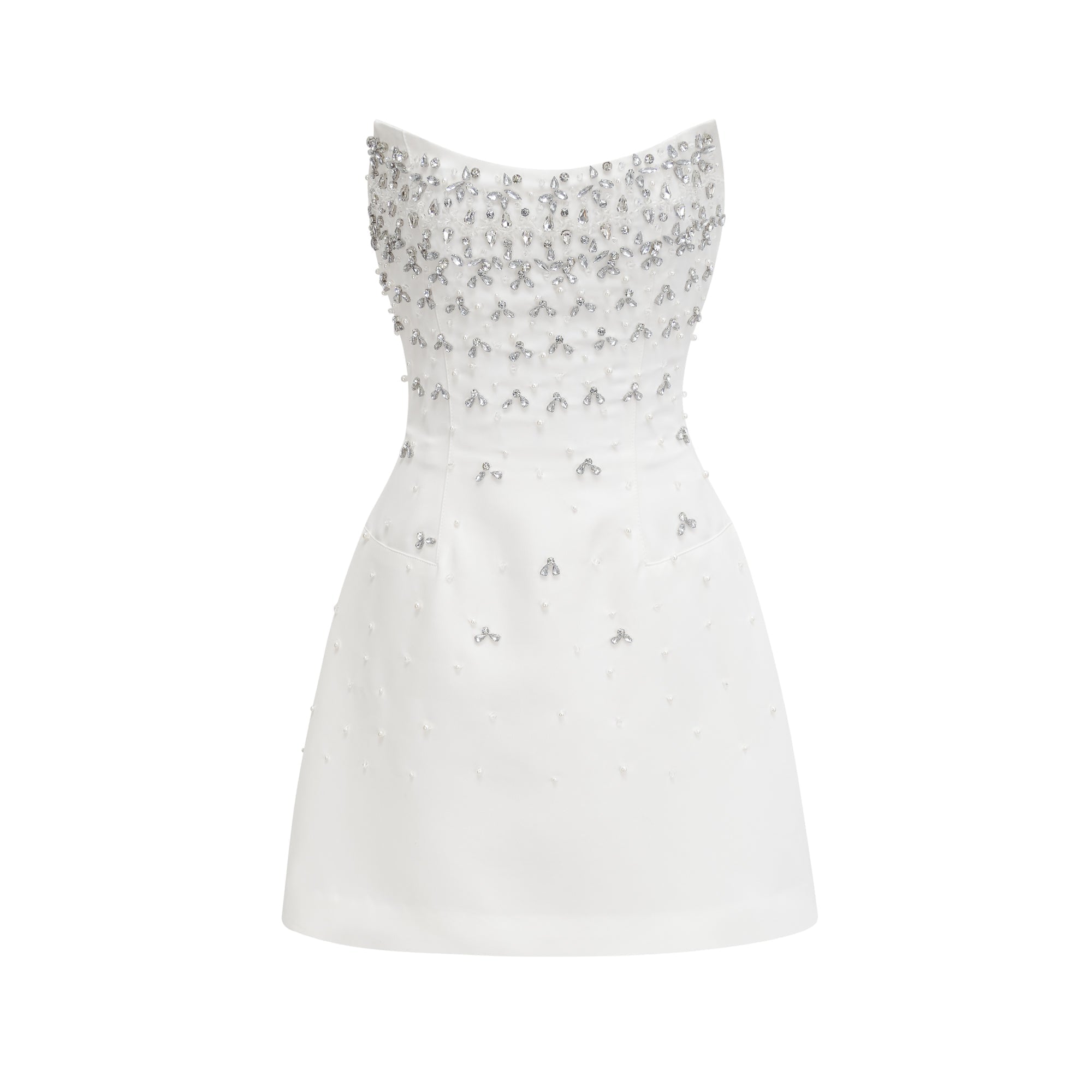 Melisande white embellished mini dress (Final Sale-US Only)