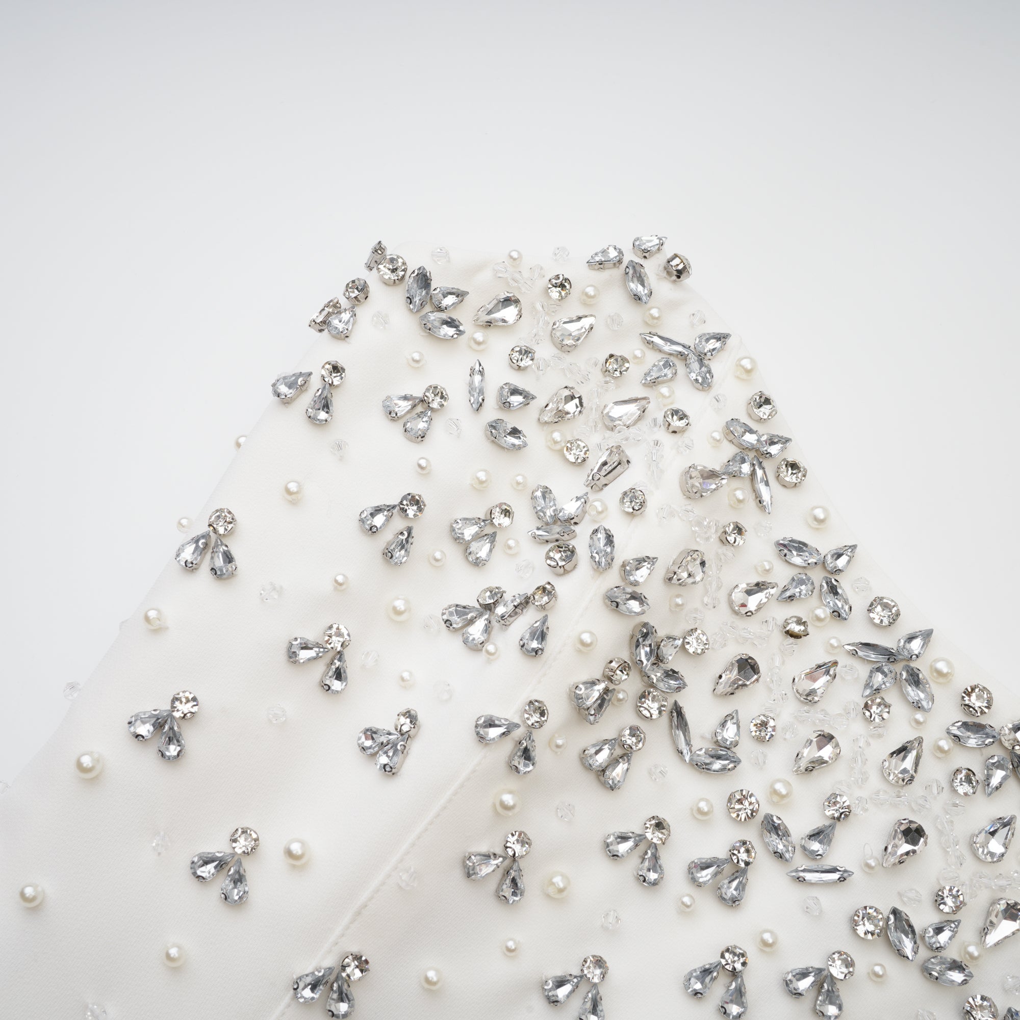 Melisande white embellished midi dress (US Only)