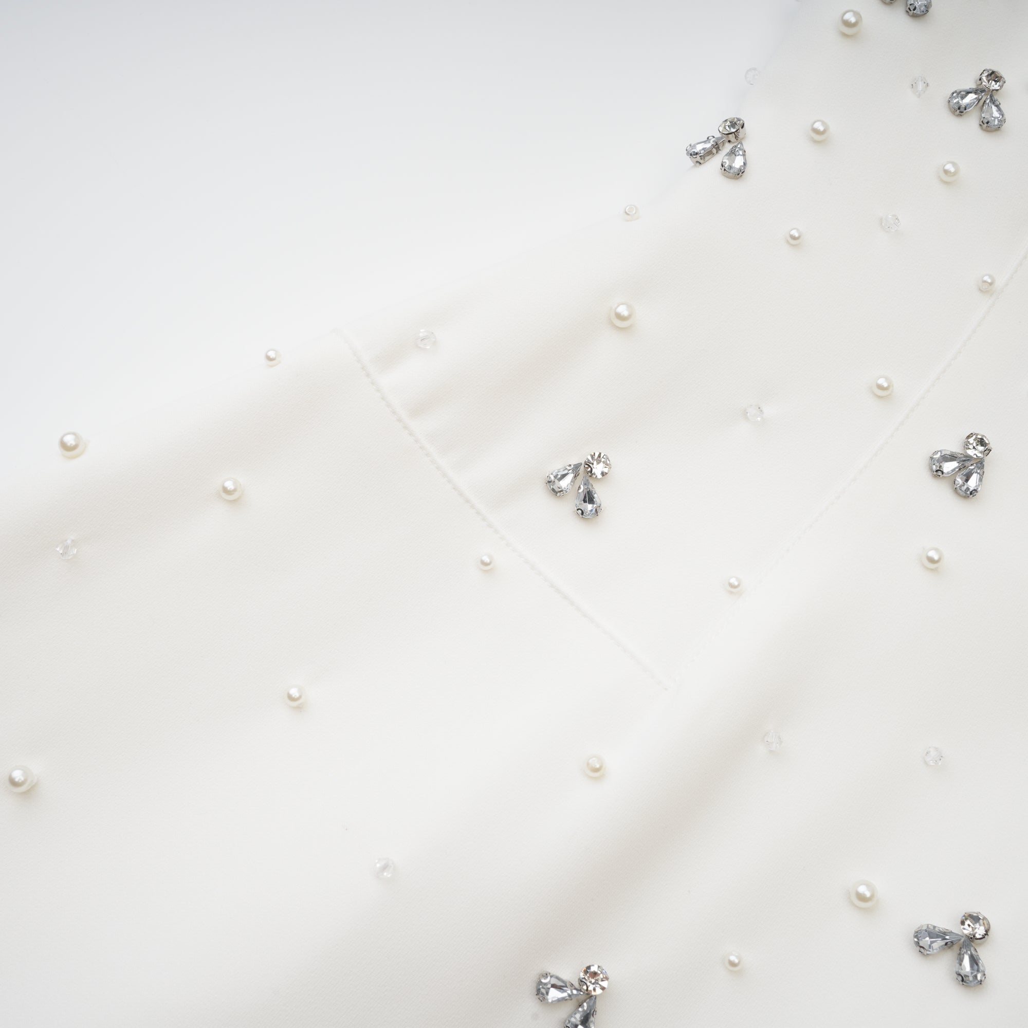 Melisande white embellished midi dress (US Only)