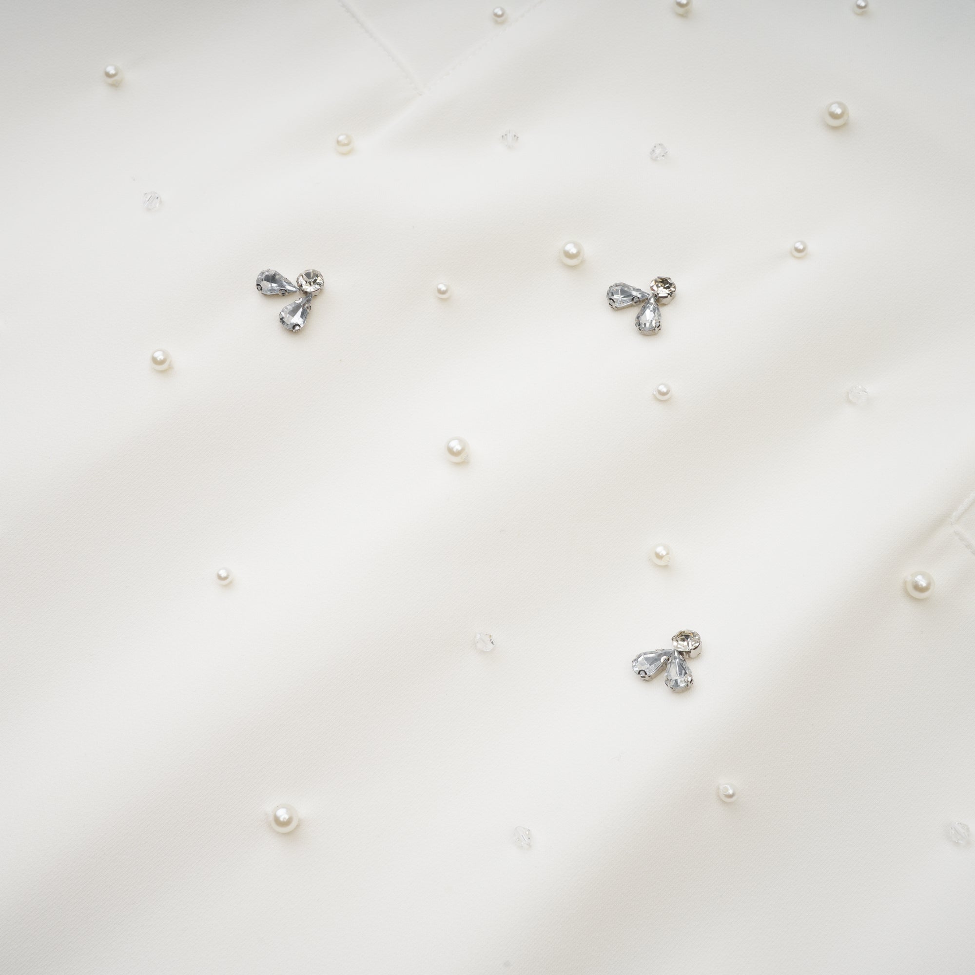 Melisande white embellished midi dress (US Only)
