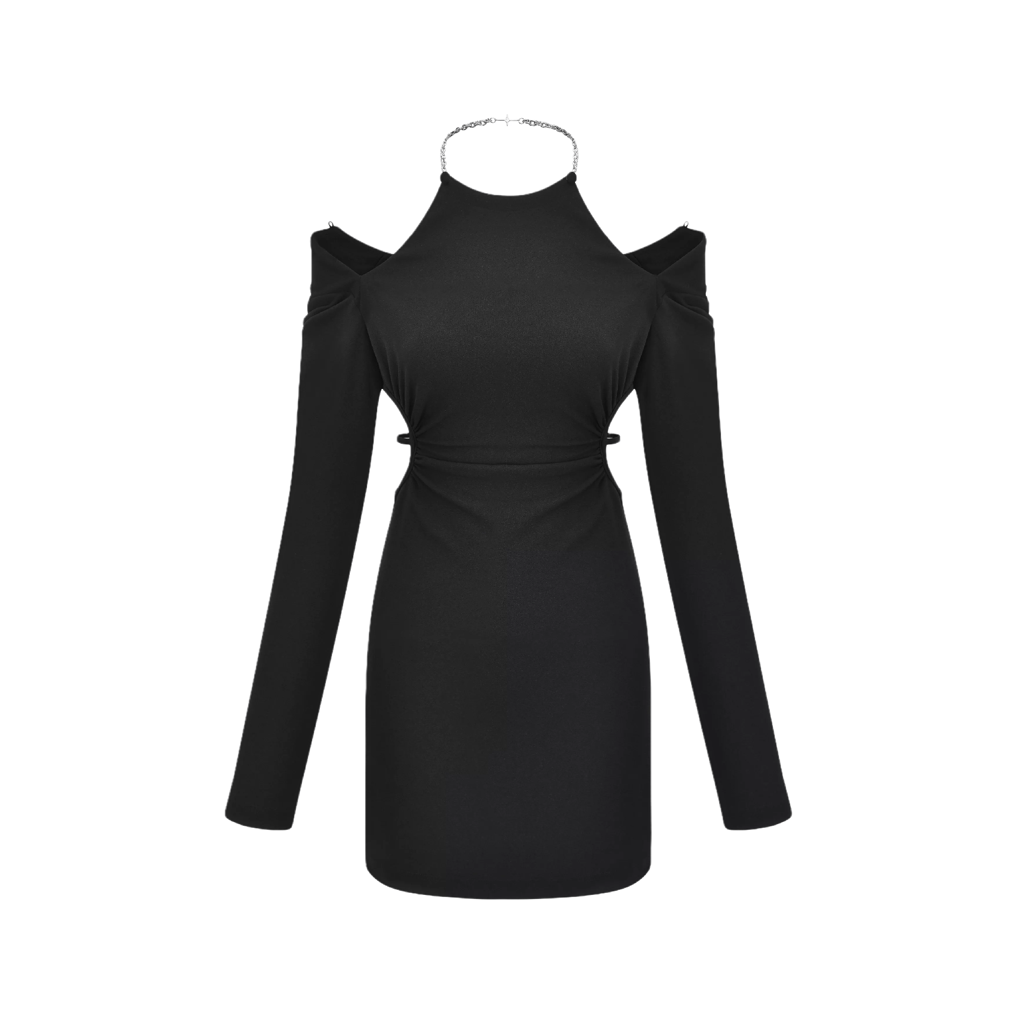 Next Level-off-shoulder waist cut-out dress (Final Sale-US Only)