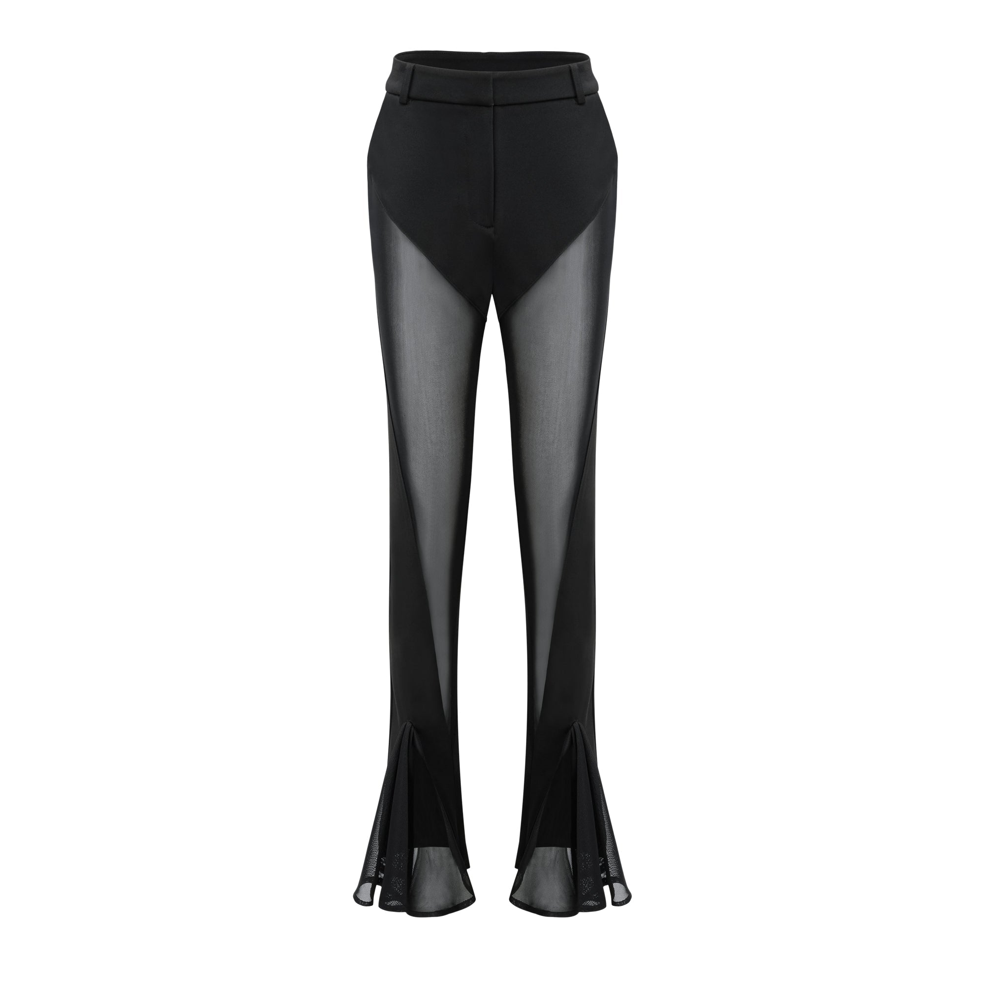 Noémie sheer-panel flared trousers (Final Sale)