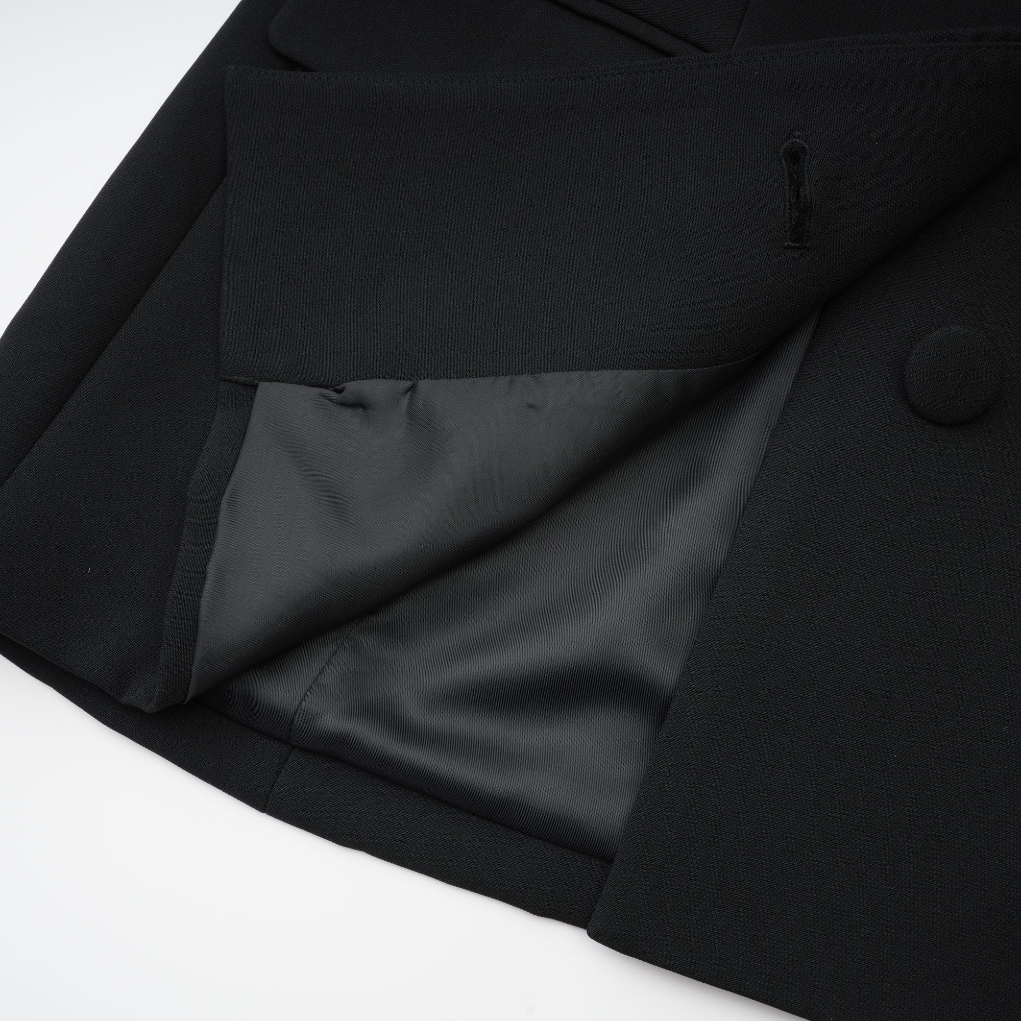 Odette black open-back blazer