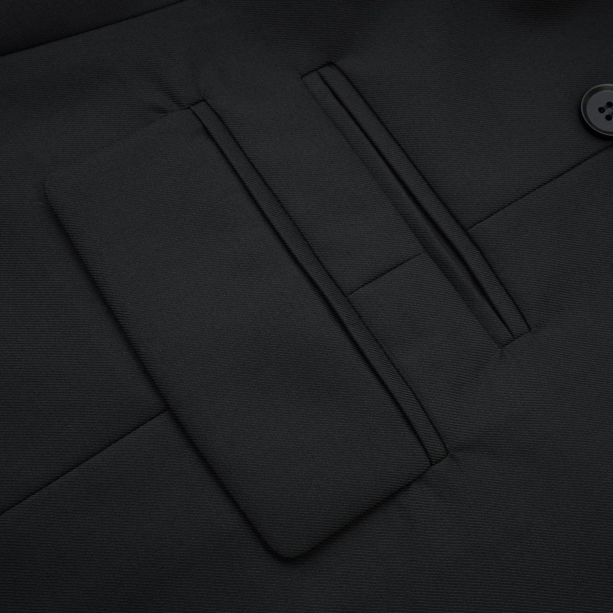 Priscille black double-breasted wool blazer
